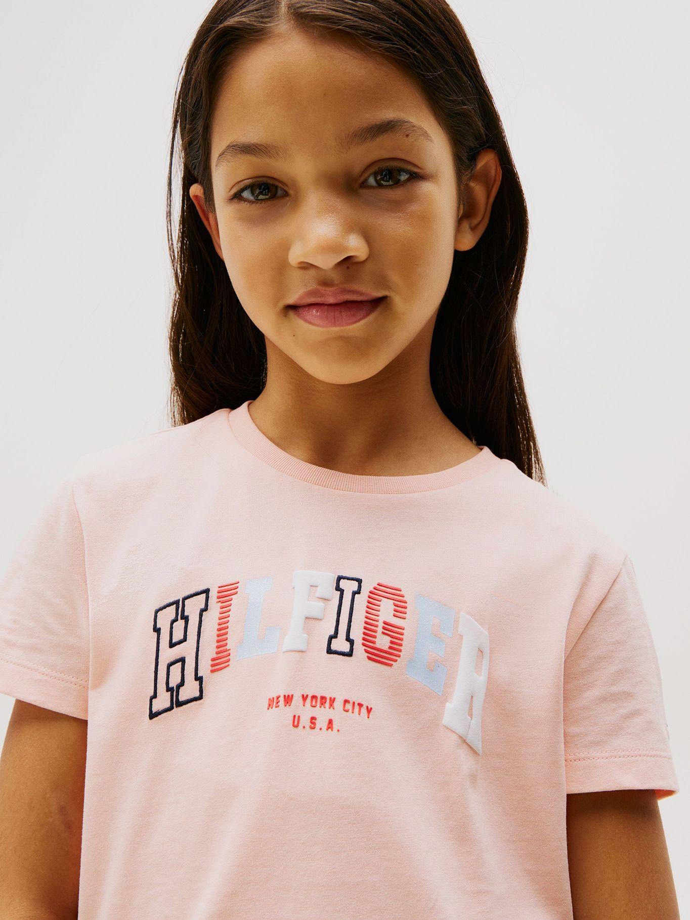 Polera Tipo Universitaria Redondo Rosado Tommy Hilfiger-3