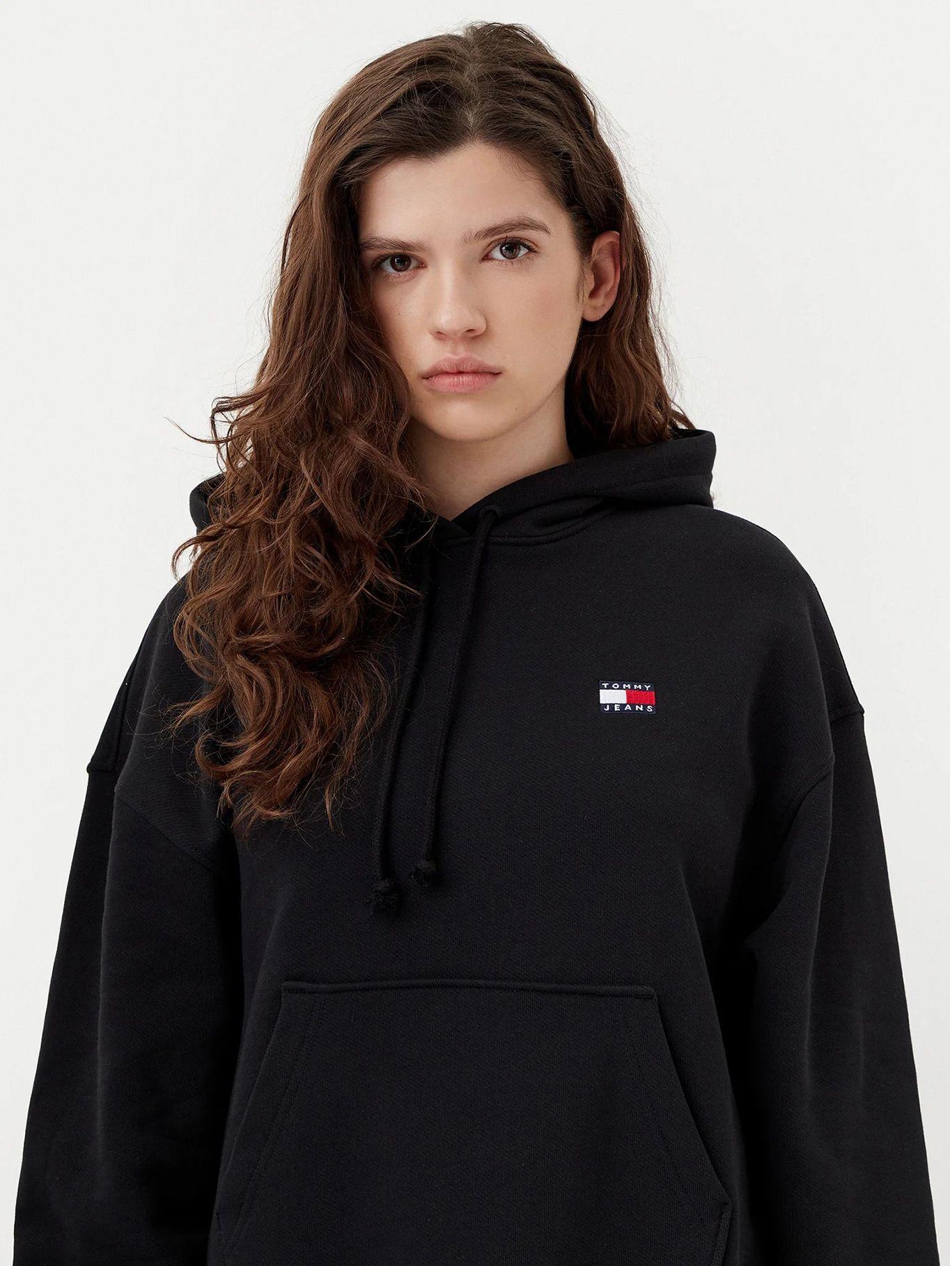 Polerón Hoodie Badge Con Logo Negro Tommy Jeans-3