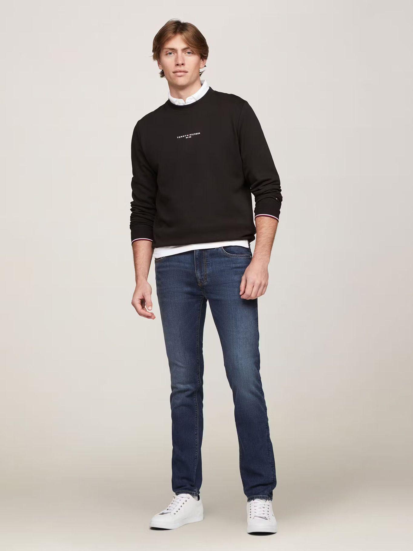 Polerón Con Logo Tipped Negro Tommy Hilfiger-1