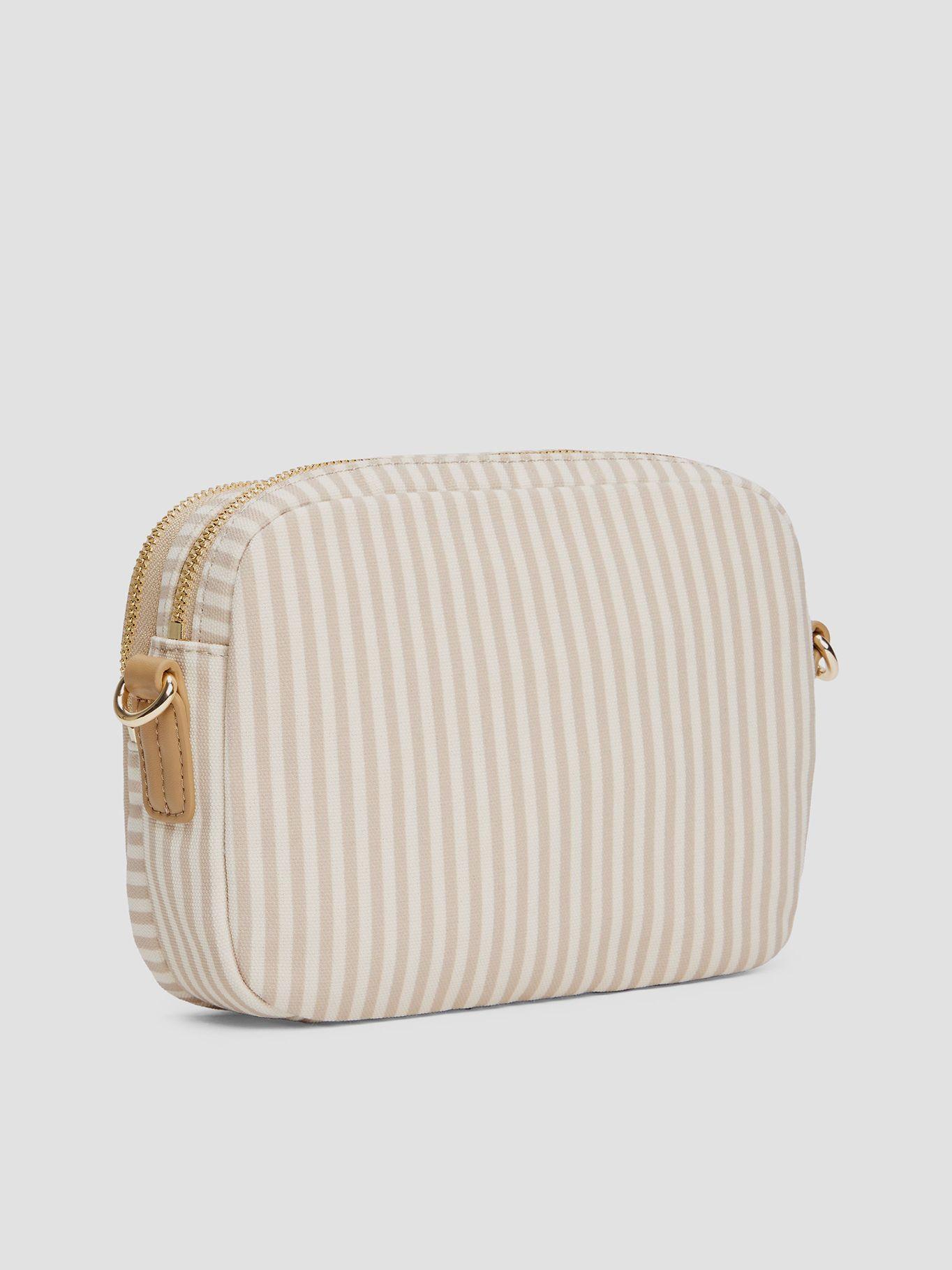 Bandolera Poppy Summer A Rayas Beige Tommy Hilfiger-4