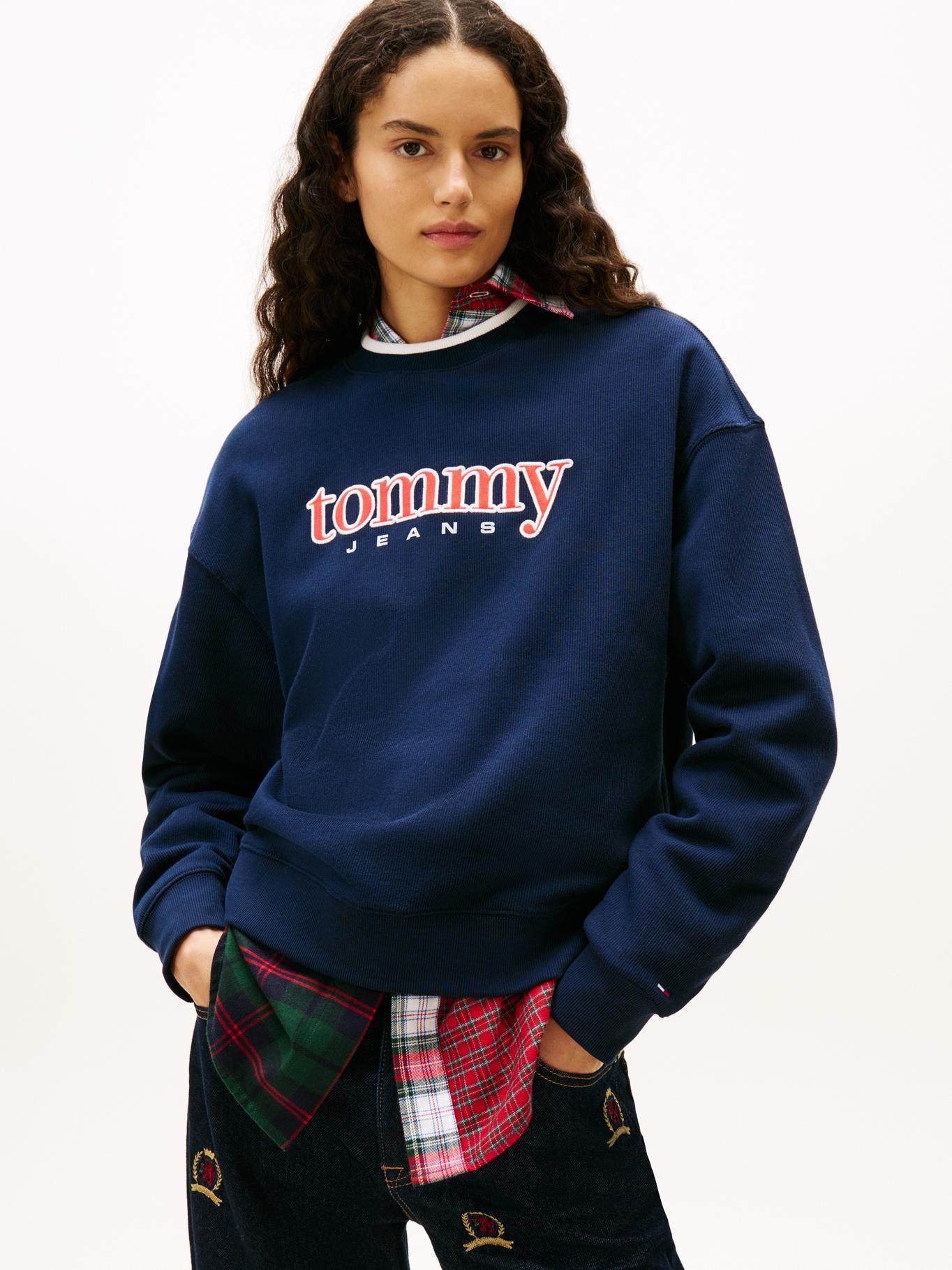 Polerón Con Logo Relaxed Fit Tommy Jeans Azul-0