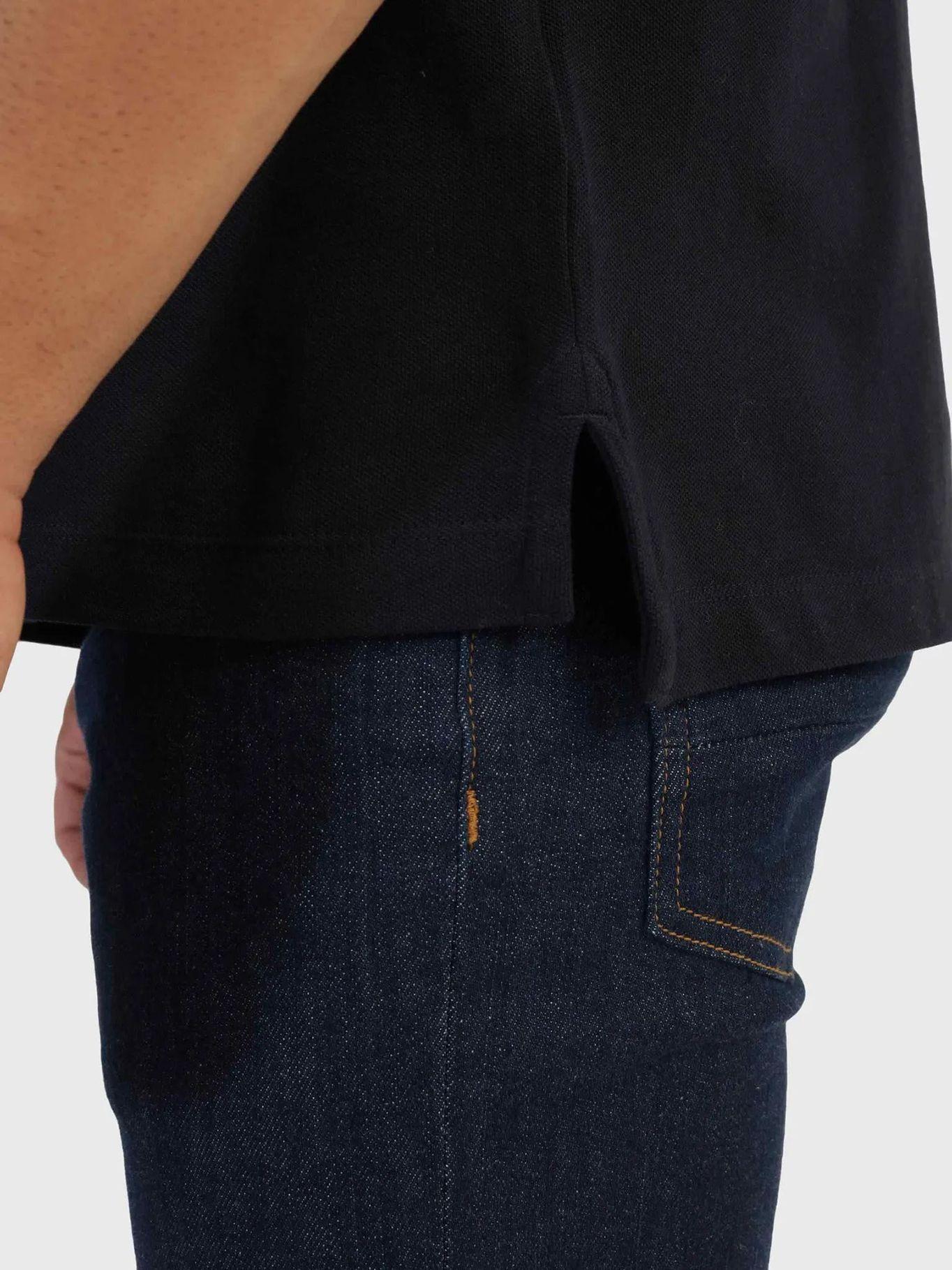 Polo Regular Fit Cuello Ribeteado Azul Tommy Hilfiger-4