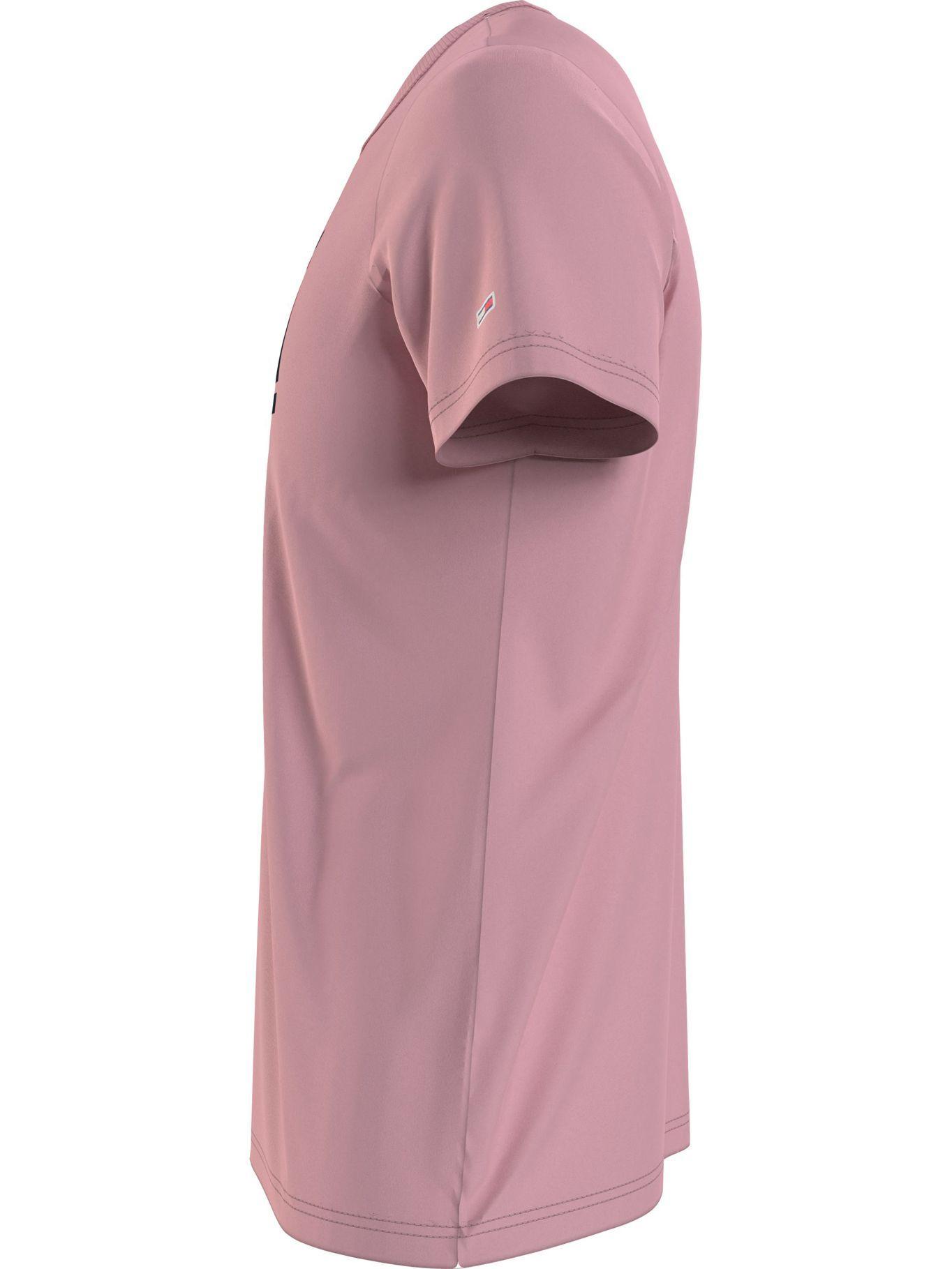 Polera Essential Con Logo Rosado Tommy Hilfiger-3
