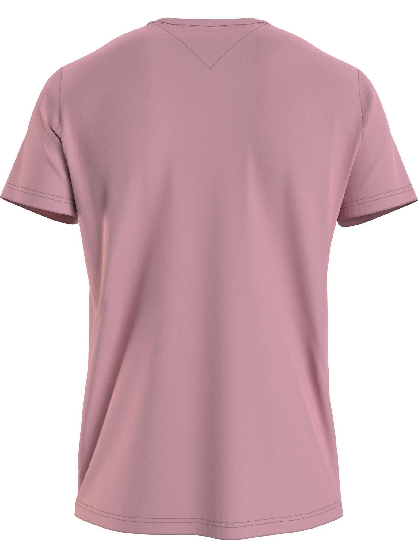 Polera Essential Con Logo Rosado Tommy Hilfiger-1