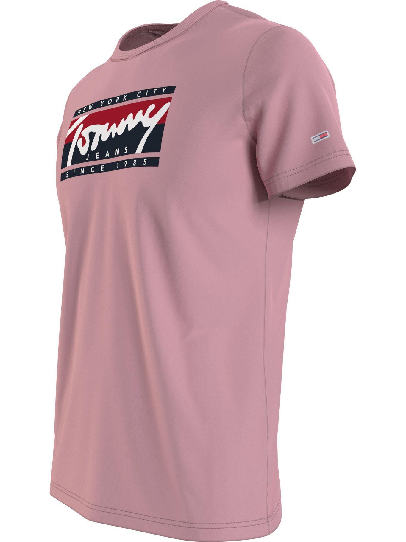 Polera Essential Con Logo Rosado Tommy Hilfiger-2