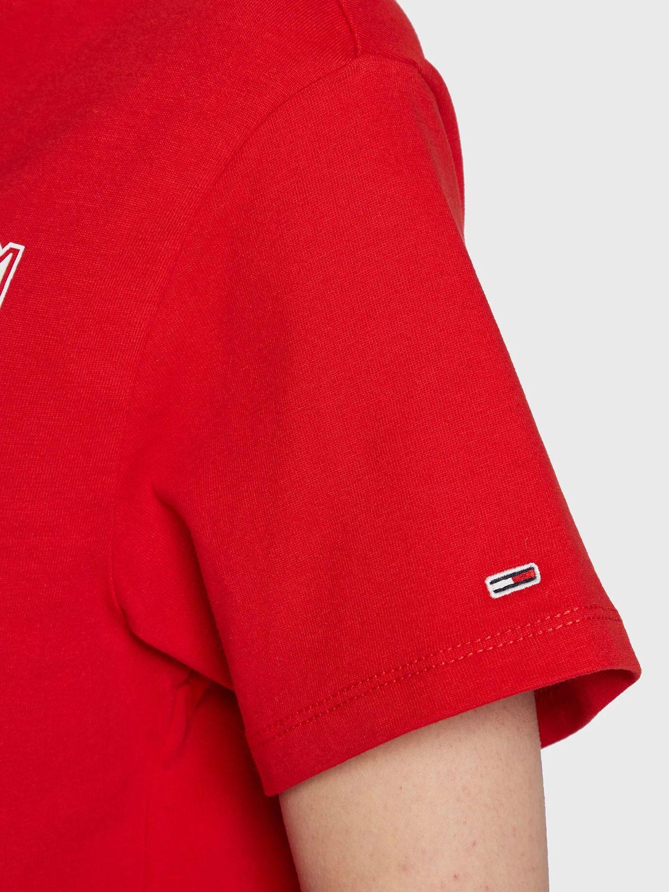 Polera Relaxed Logo Varsity Rojo Tommy Jeans-4