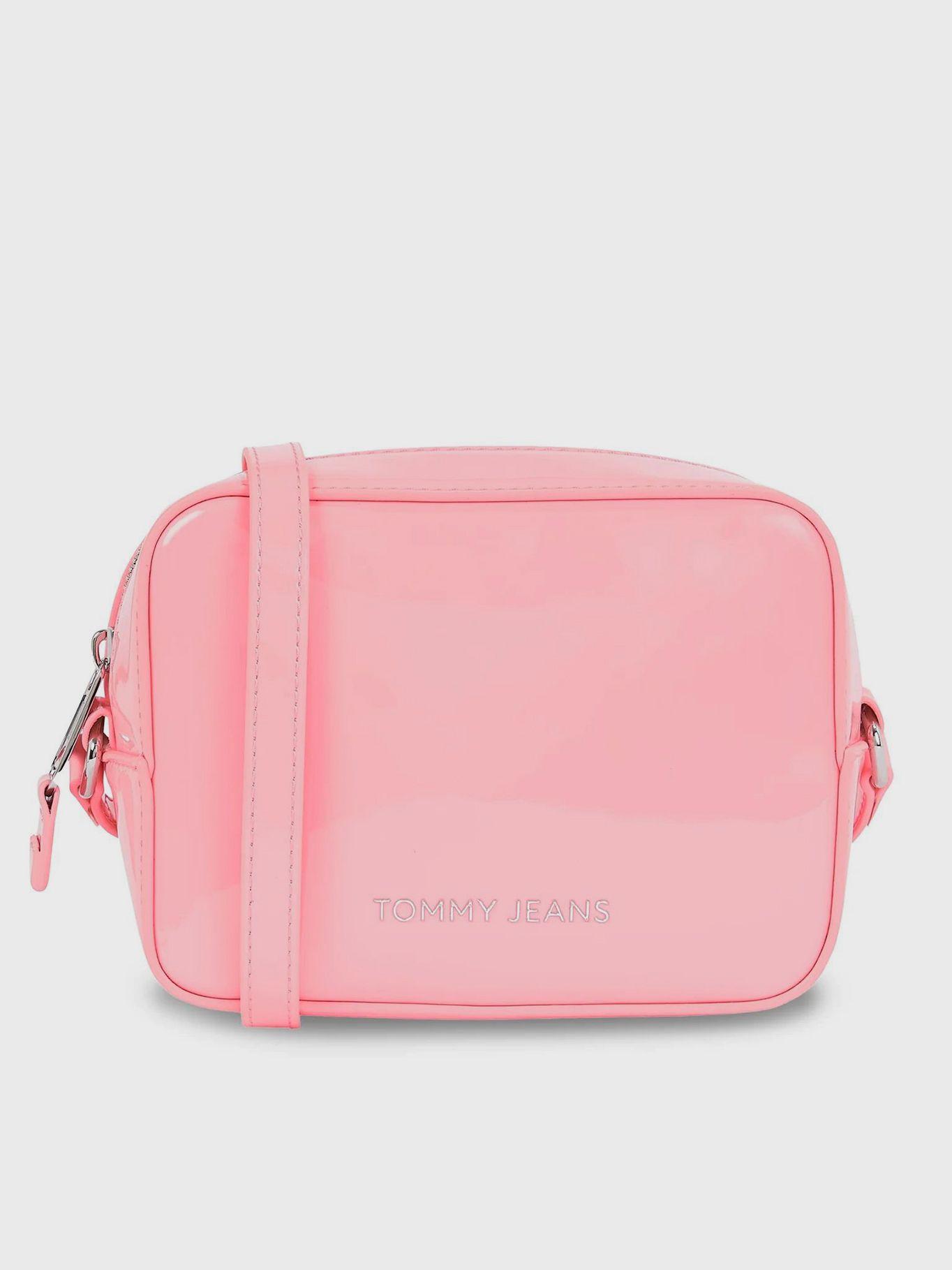 Bandolera Essential De Charol Rosado Tommy Hilfiger-0
