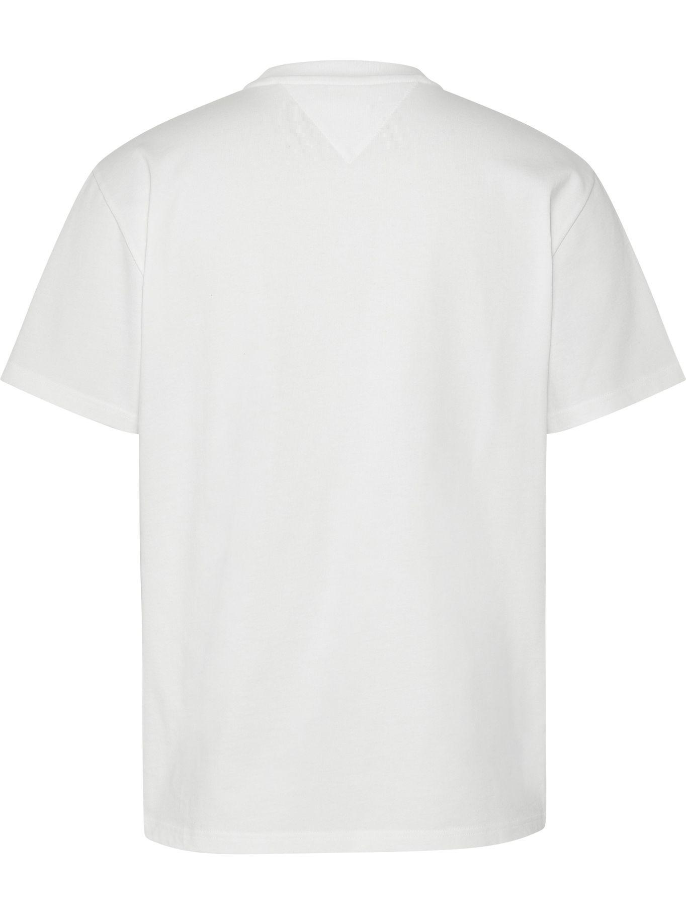 Polera Homespun College Blanco Tommy Jeans F2-1