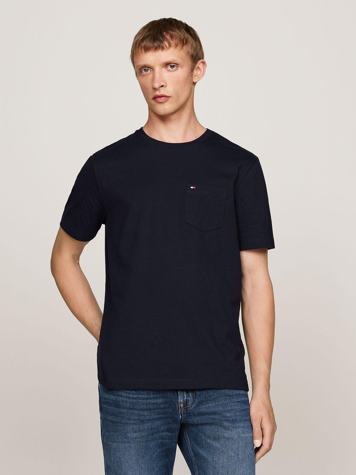 Polera Essential Solid Pocket Azul Tommy Hilfiger-0