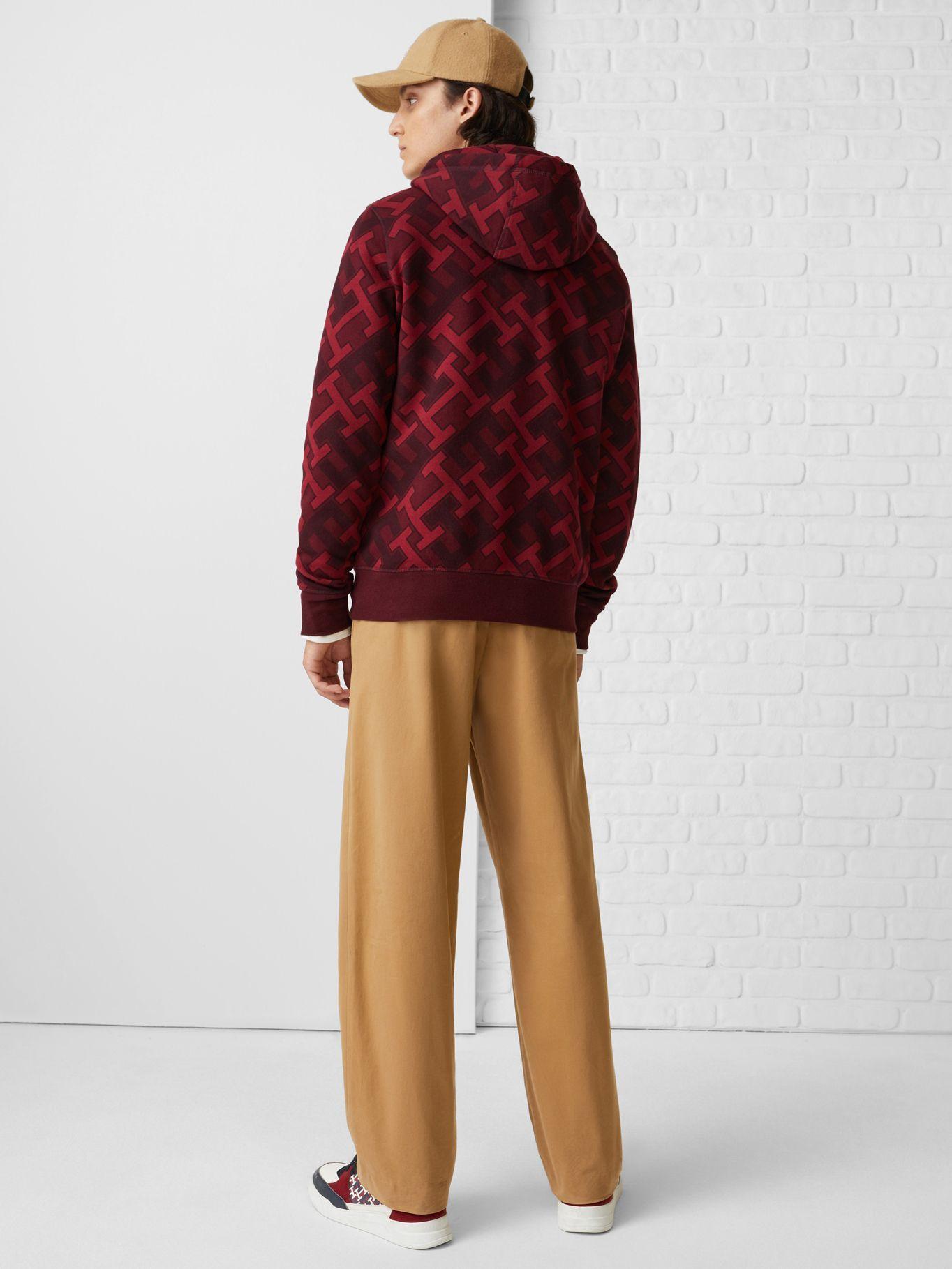 Polerón Hoodie Monogram Burdeo Tommy Hilfiger-2