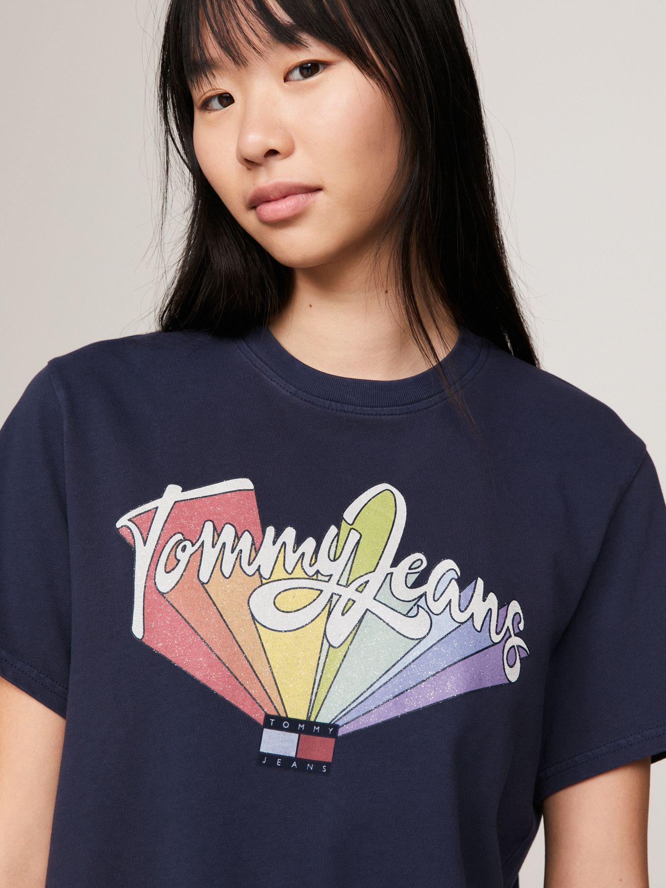 POLERA RELADEX LOGO ARCOIRIS AZUL TOMMY JEANS-3