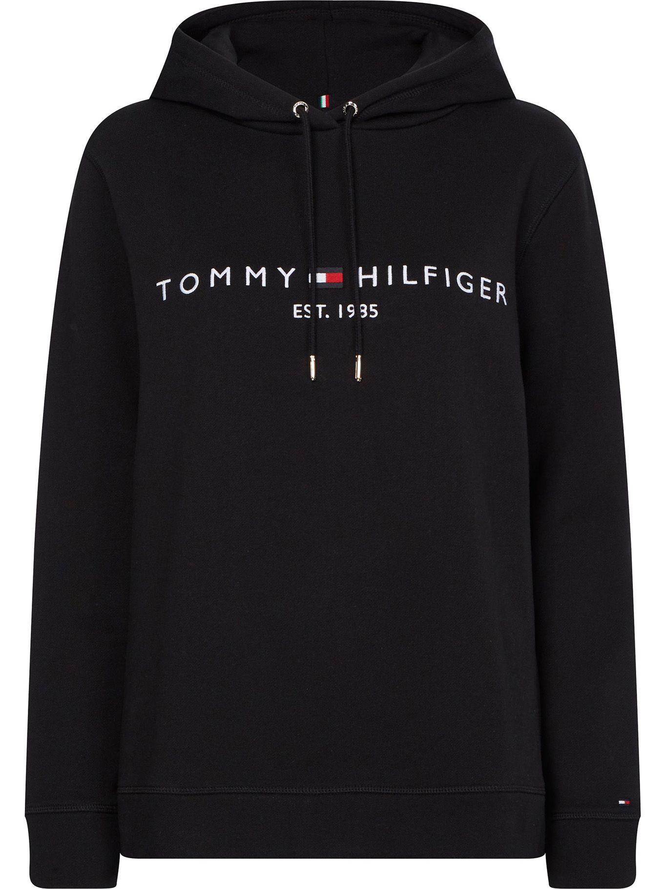 Polerón Hoodie Básico Negro Tommy Hilfiger F2-0