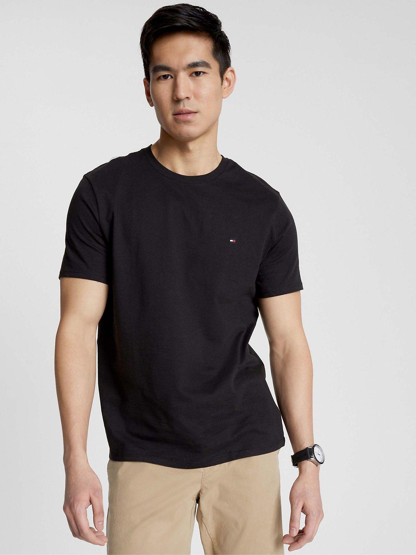 Polera Essential Cotton C-Neck Slim Fit Negro Tommy Hilfiger-0