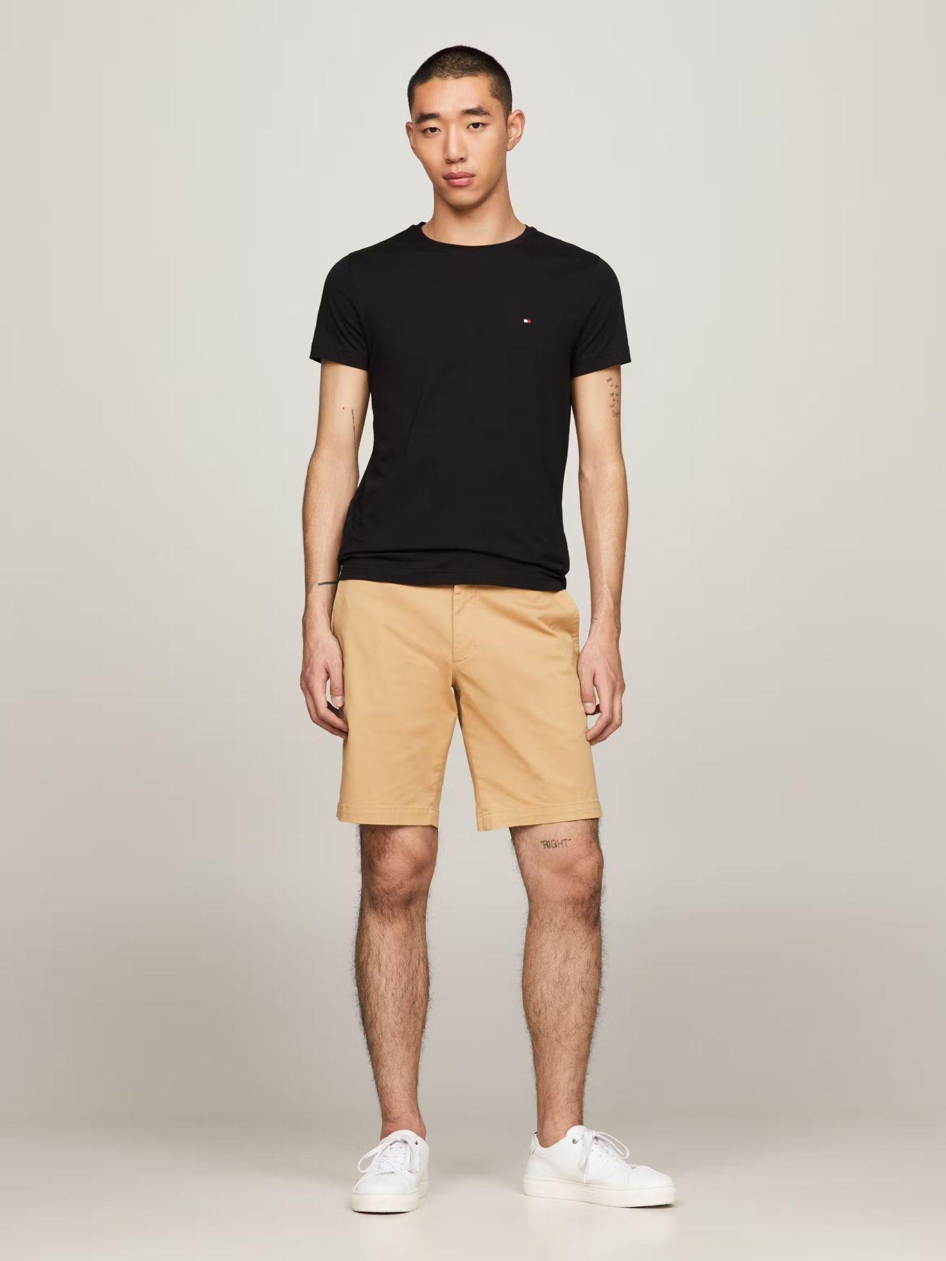 Polera Cotton/C-Neck Slim Fit Negro Tommy Hilfiger-1