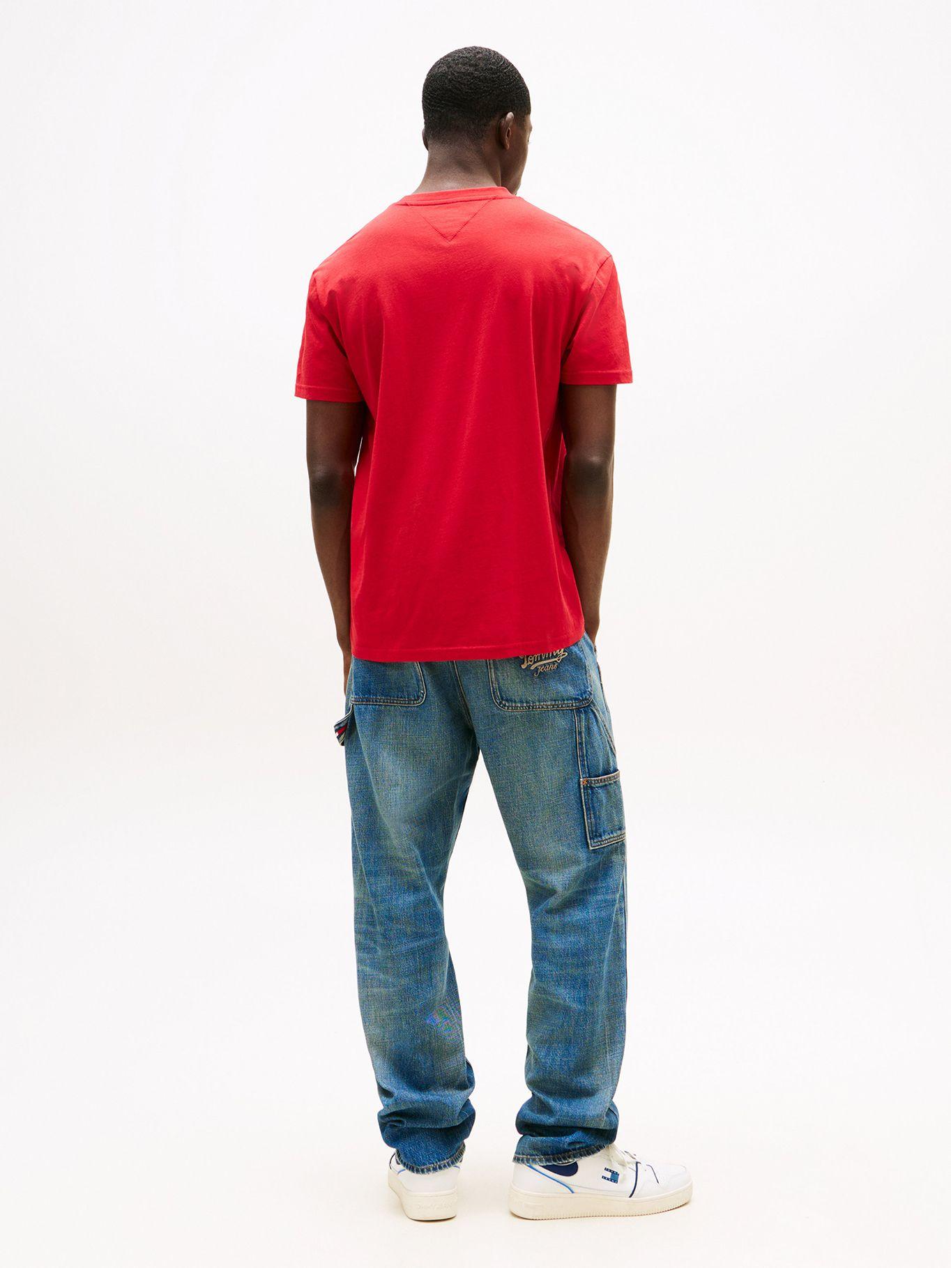 Polera C-Neck Con Logo Rojo XLE Tommy Jeans-2