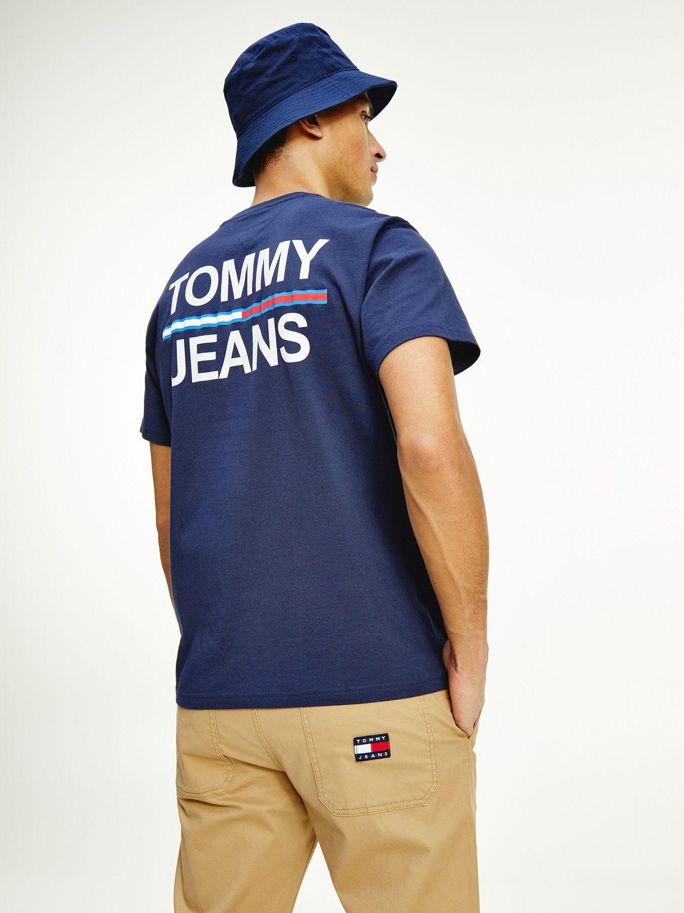 Polera Bold Flag Graphic Azul Tommy Jeans E2-1