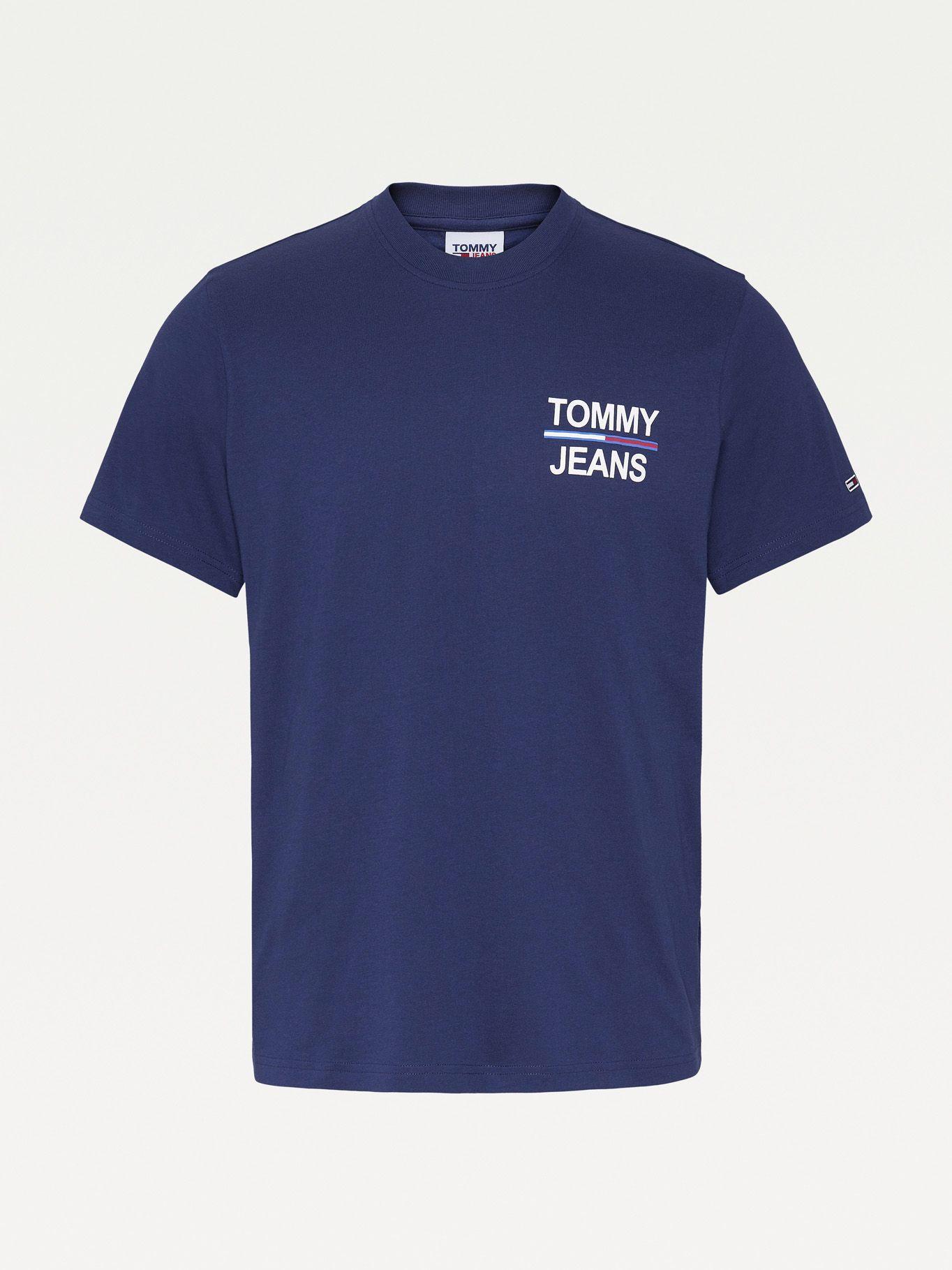 Polera Bold Flag Graphic Azul Tommy Jeans E2-3