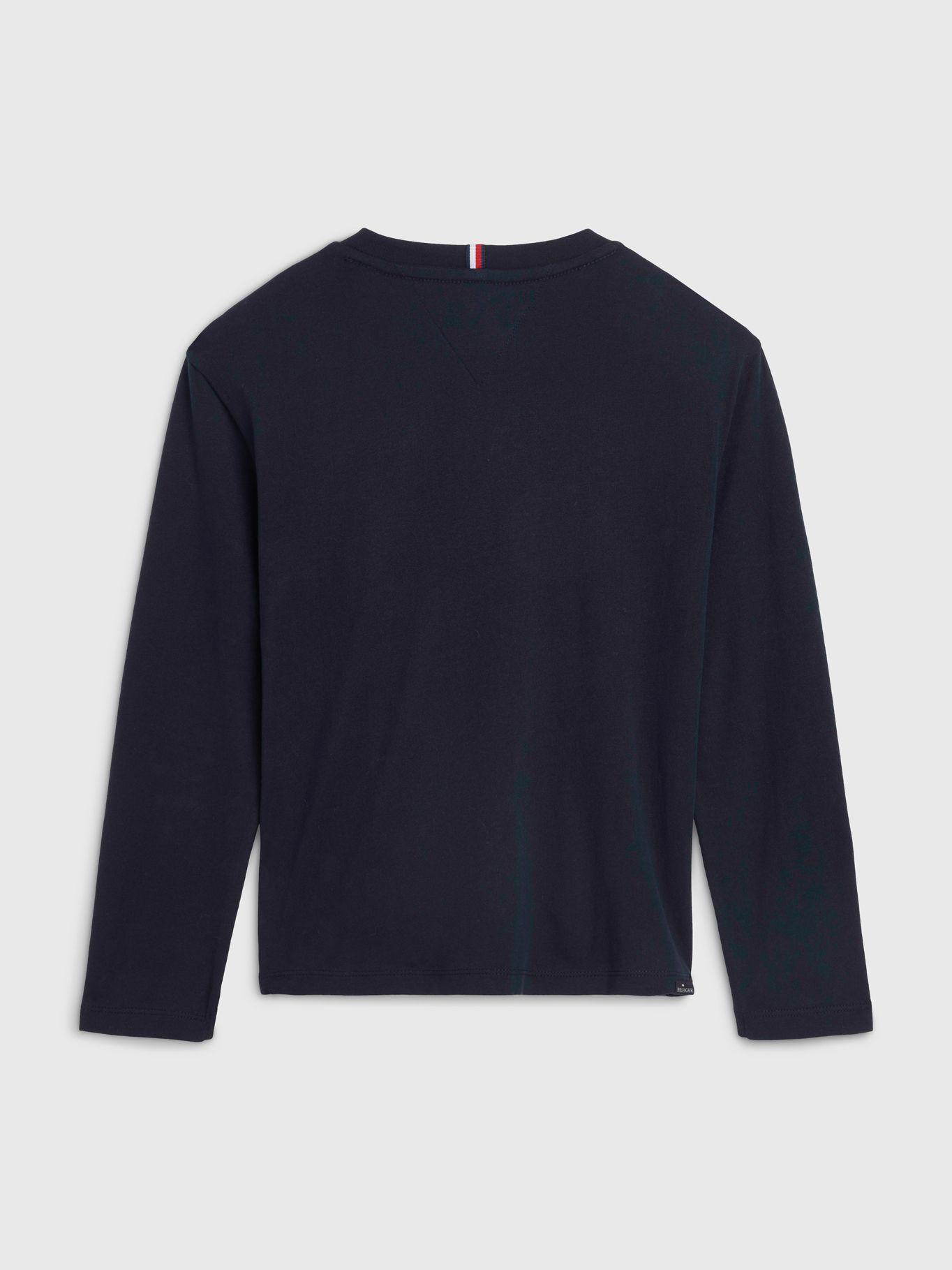 Polera Organic Cotton Con Big Logo Azul Tommy Hilfiger-1