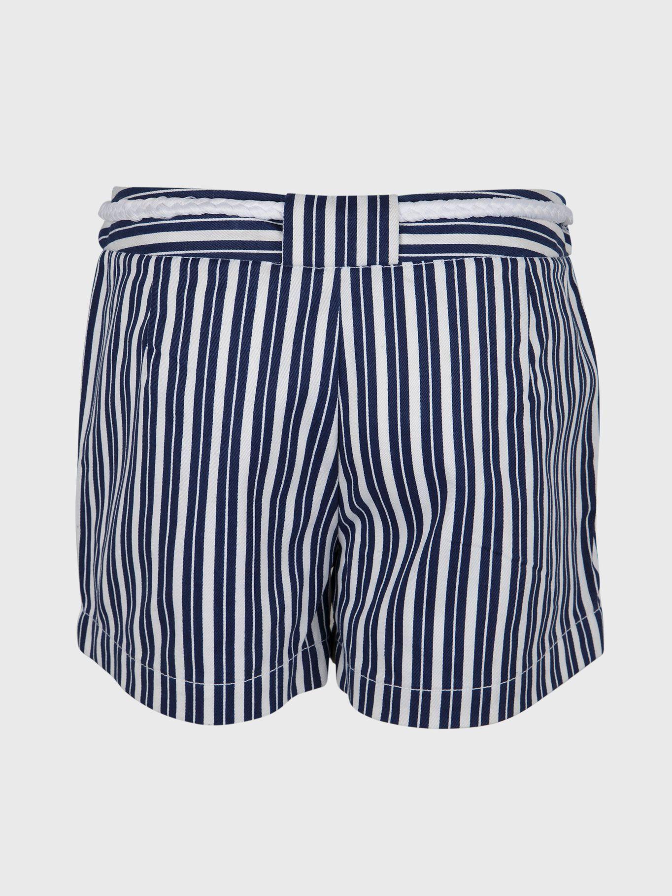 Short Stripe con Cinturón Azul Tommy Hilfiger A2-1