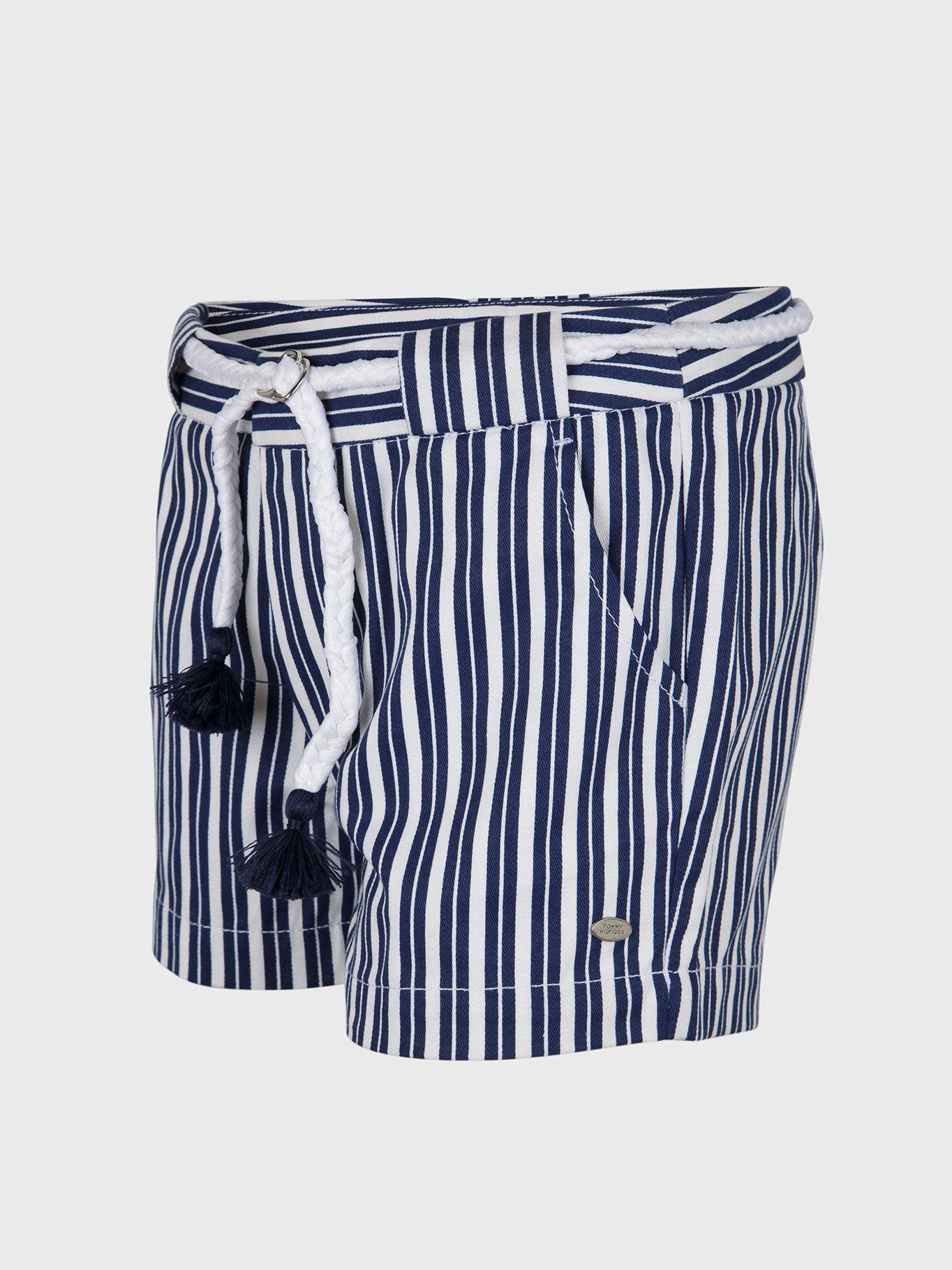 Short Stripe con Cinturón Azul Tommy Hilfiger A2-2