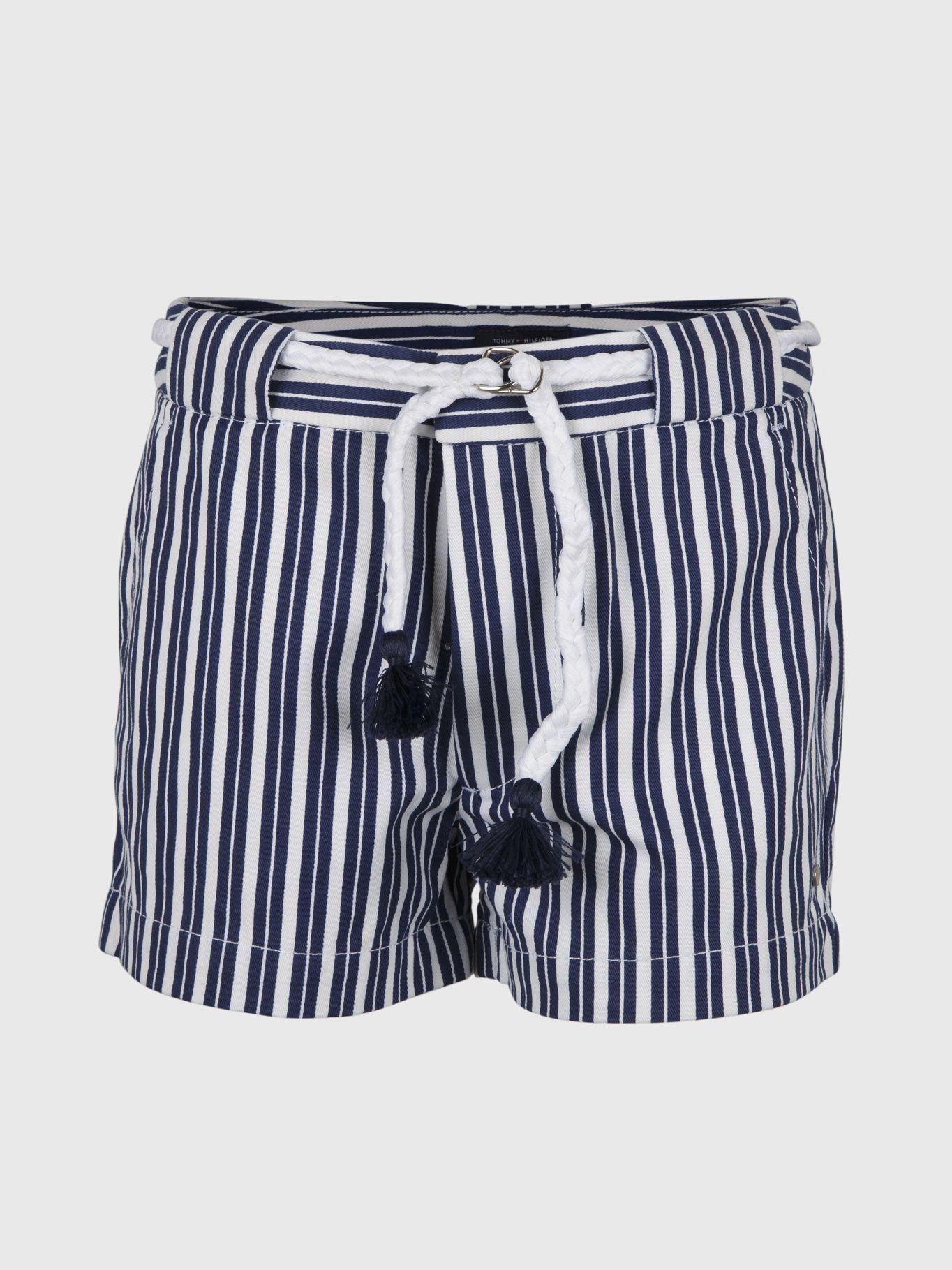 Short Stripe con Cinturón Azul Tommy Hilfiger A2-0