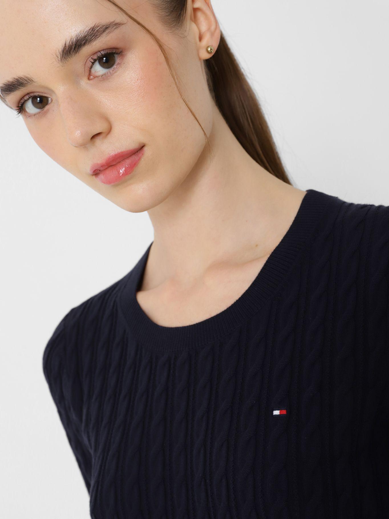Sweater Classic Cable C-Neck Azul Tommy Hilfiger-3