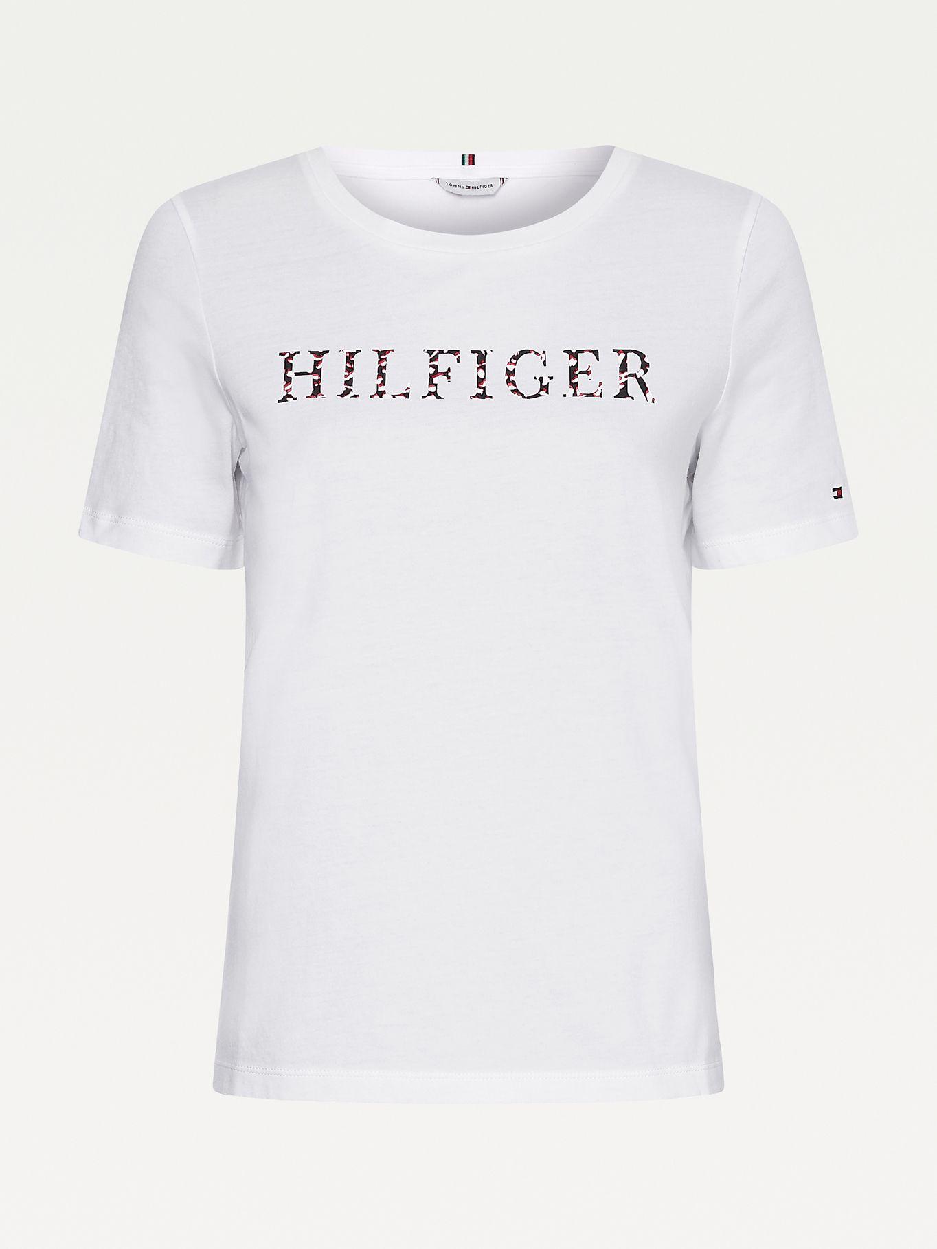 Polera Feather Print Blanco Tommy Hilfiger F2-3
