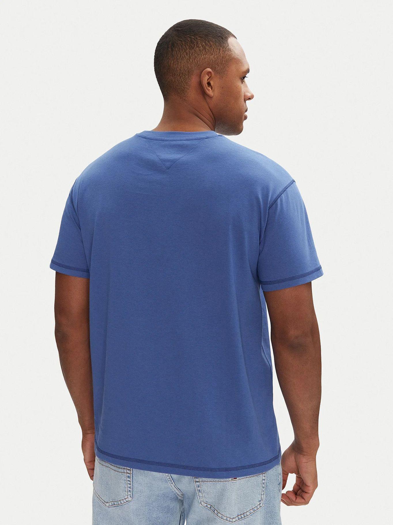 Polera Tonal Crest Logo Relaxed Fit Azul Tommy Jeans-2