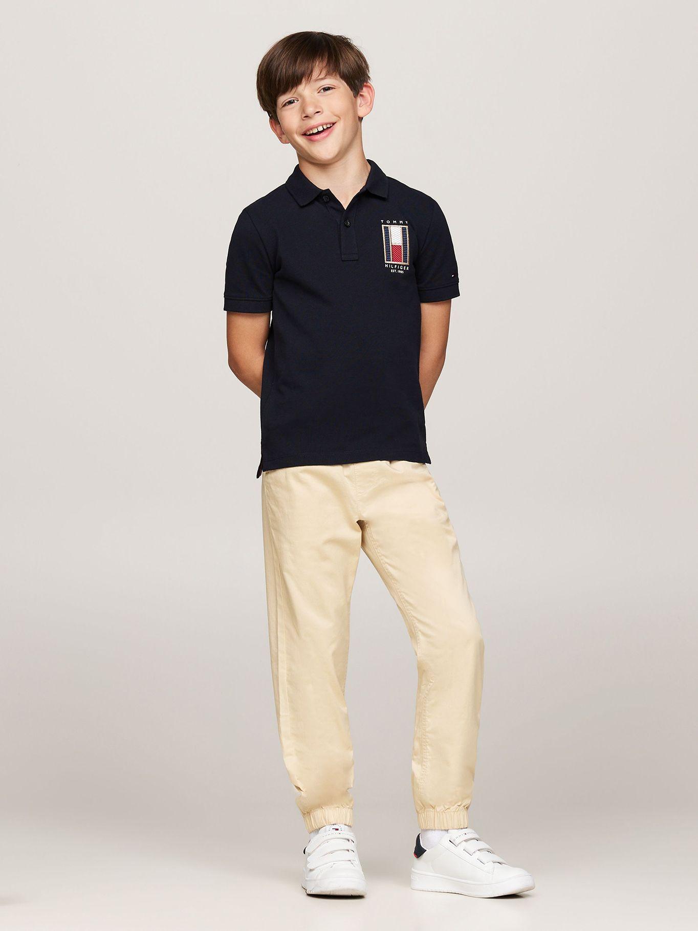 Polo Vertical Flag Logo Azul Tommy Hilfiger-1