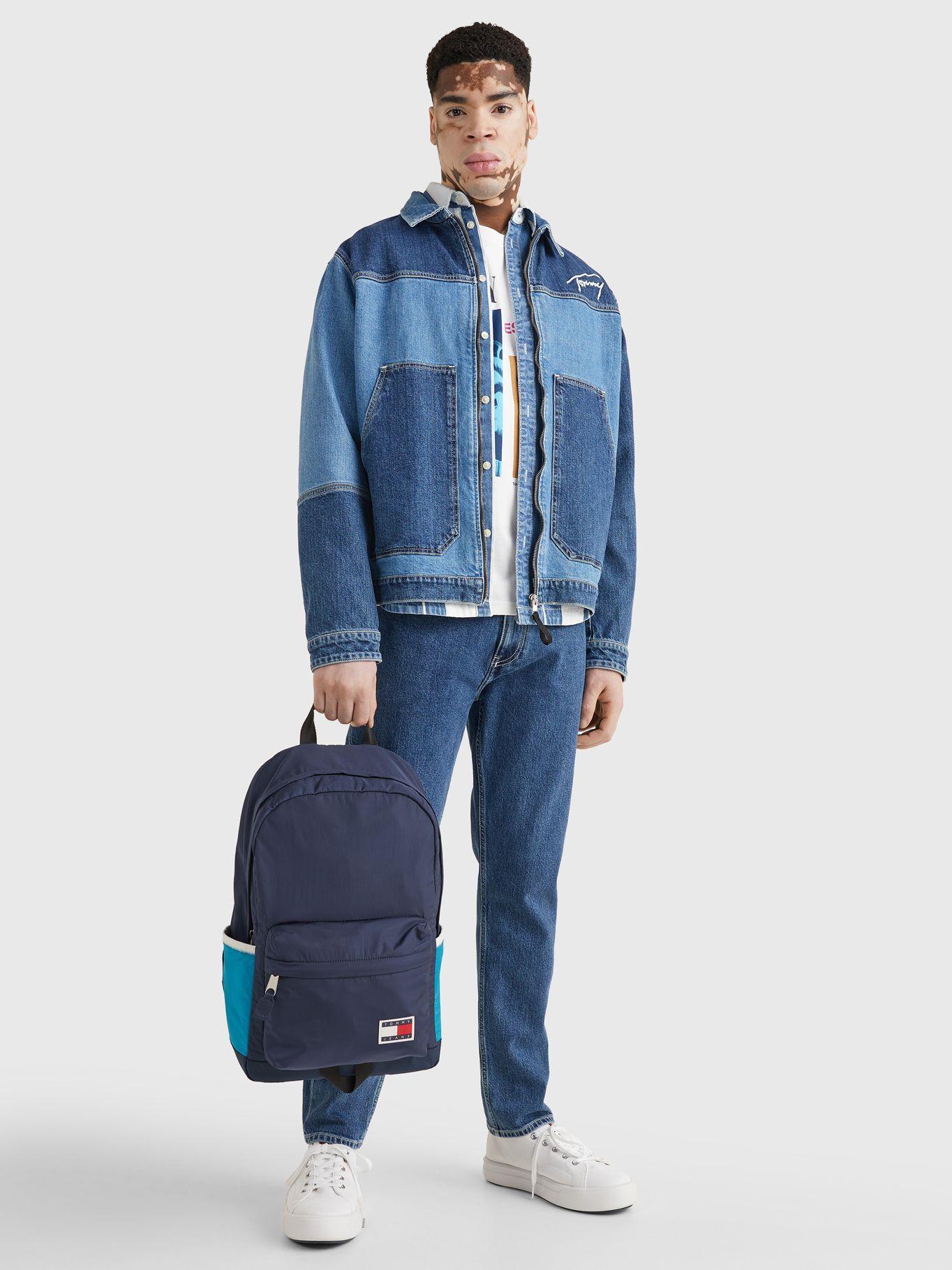 Mochila College Essential Logo Azul Tommy Hilfiger-4