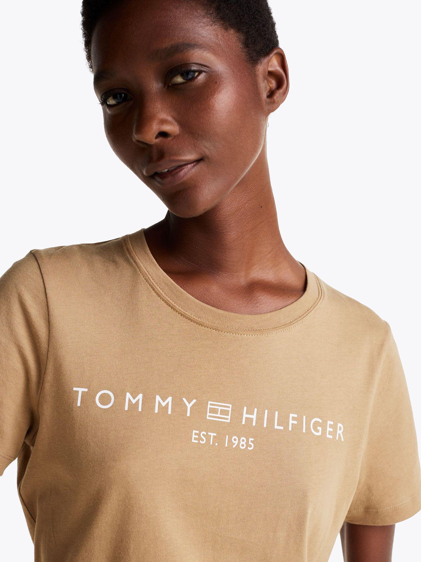 Polera Signature C-Logo Beige Tommy Hilfiger-3