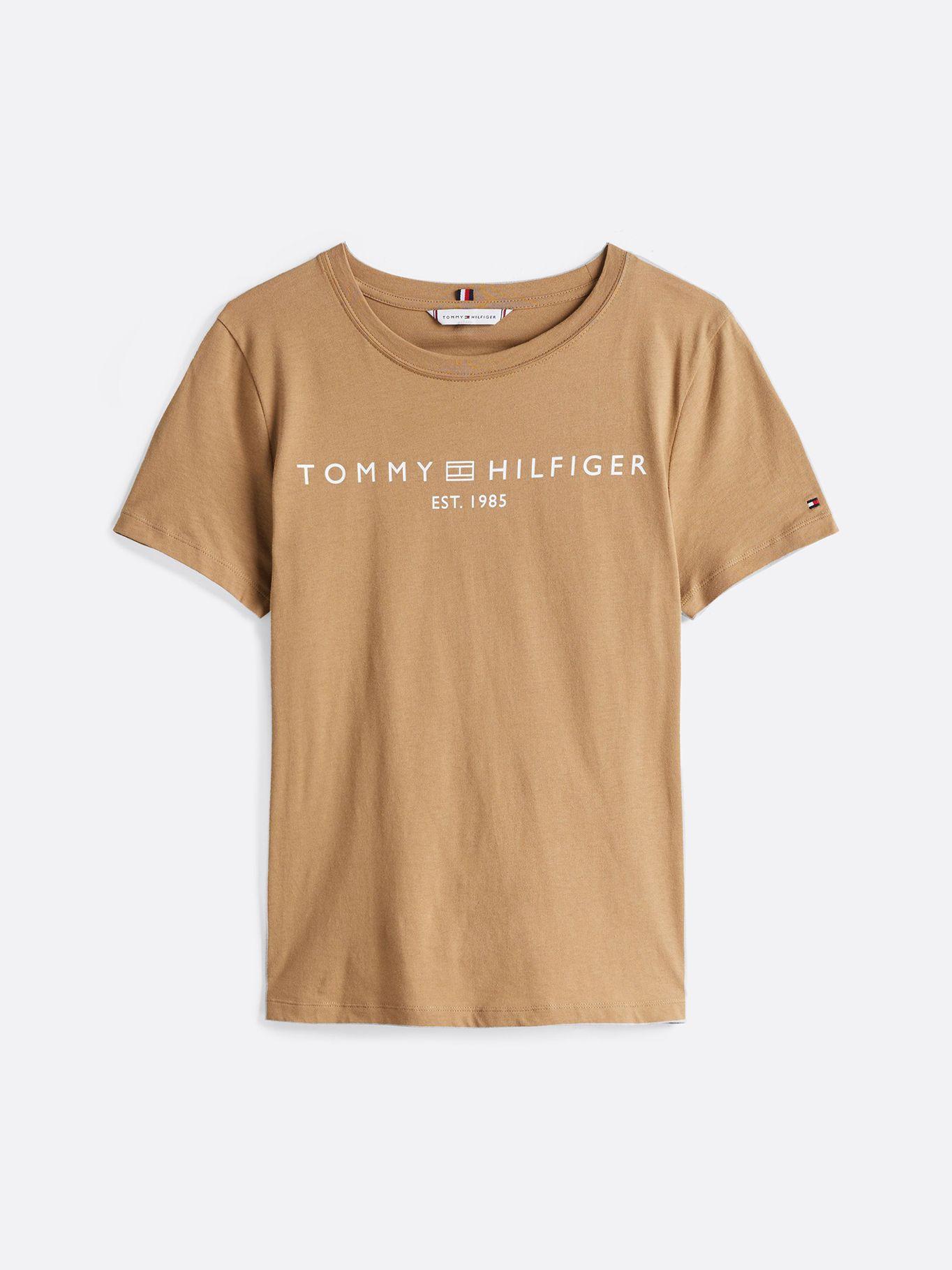 Polera Signature C-Logo Beige Tommy Hilfiger-4