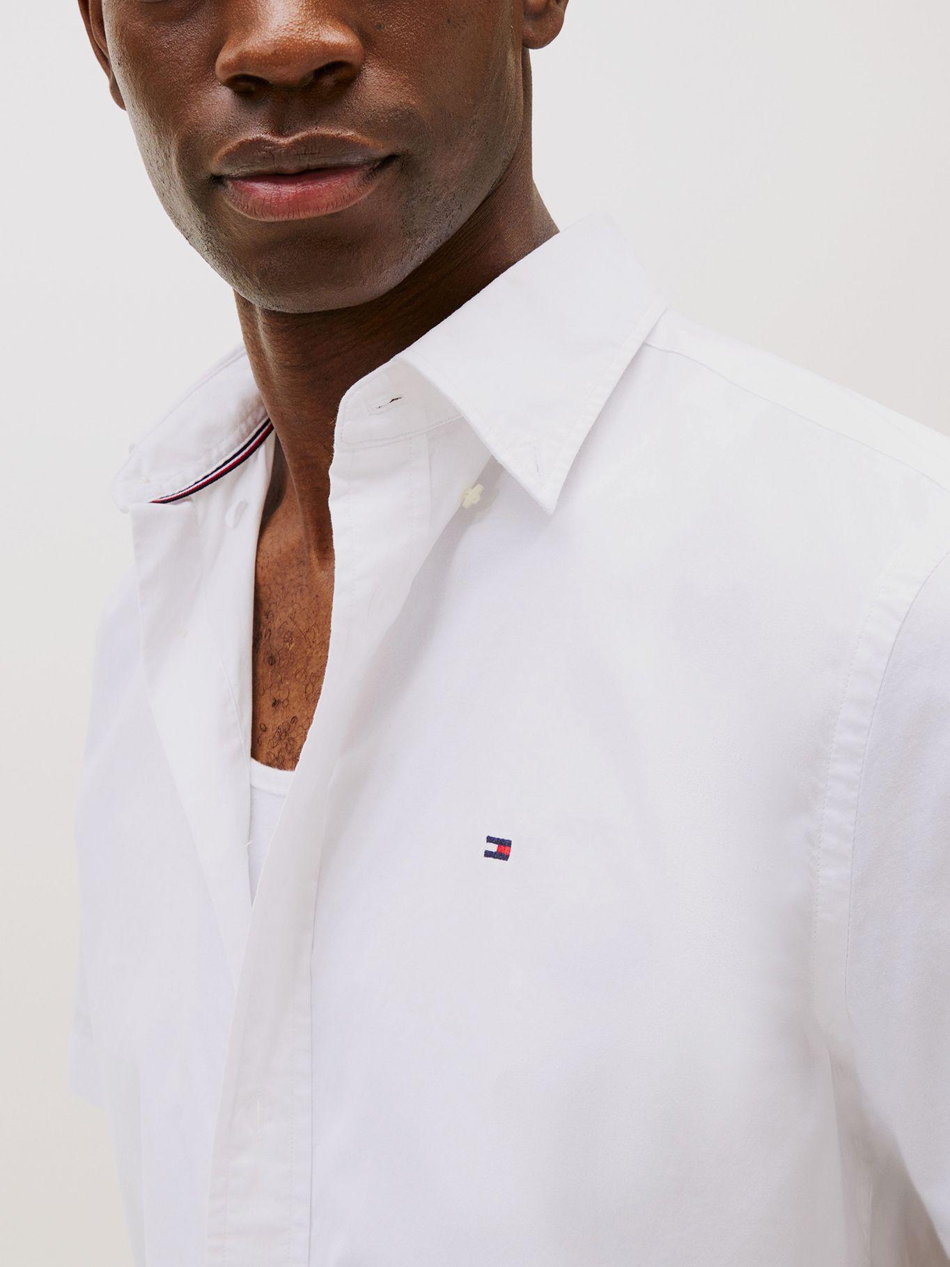 Camisa Flex Poplin Solid Blanco Tommy Hilfiger-3