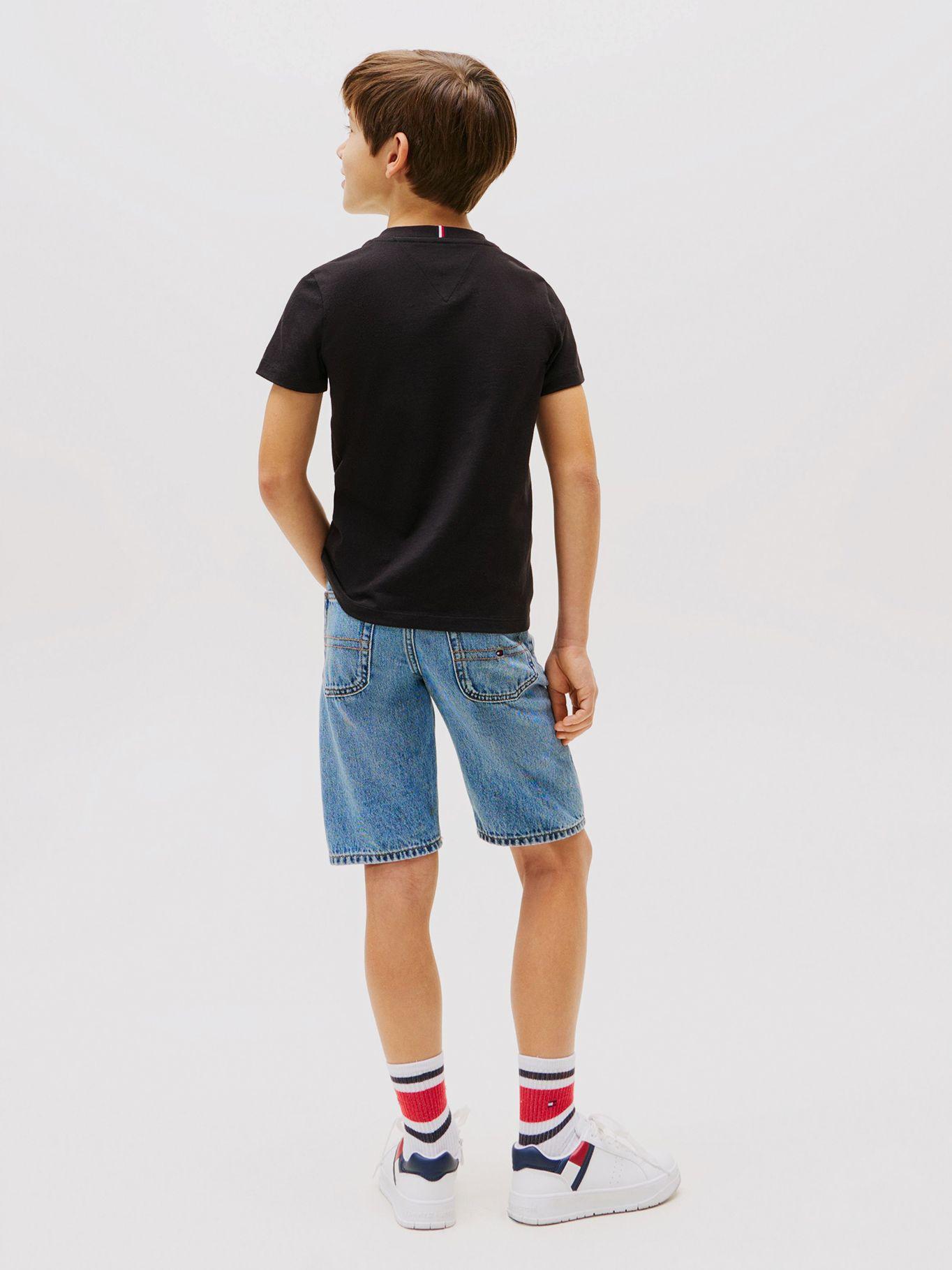Polera Con Bolsillo Distintivo Negro Tommy Hilfiger-2