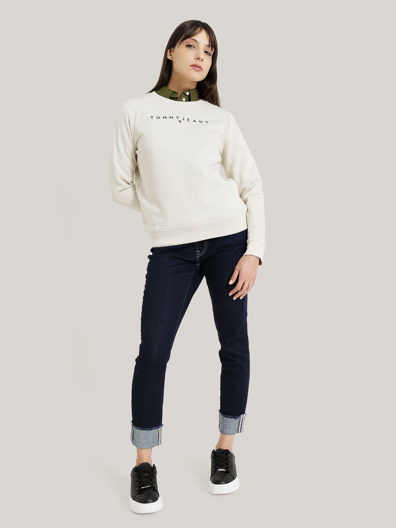 POLERÓN ESSENTIAL LINEAR LOGO BEIGE TOMMY JEANS-1