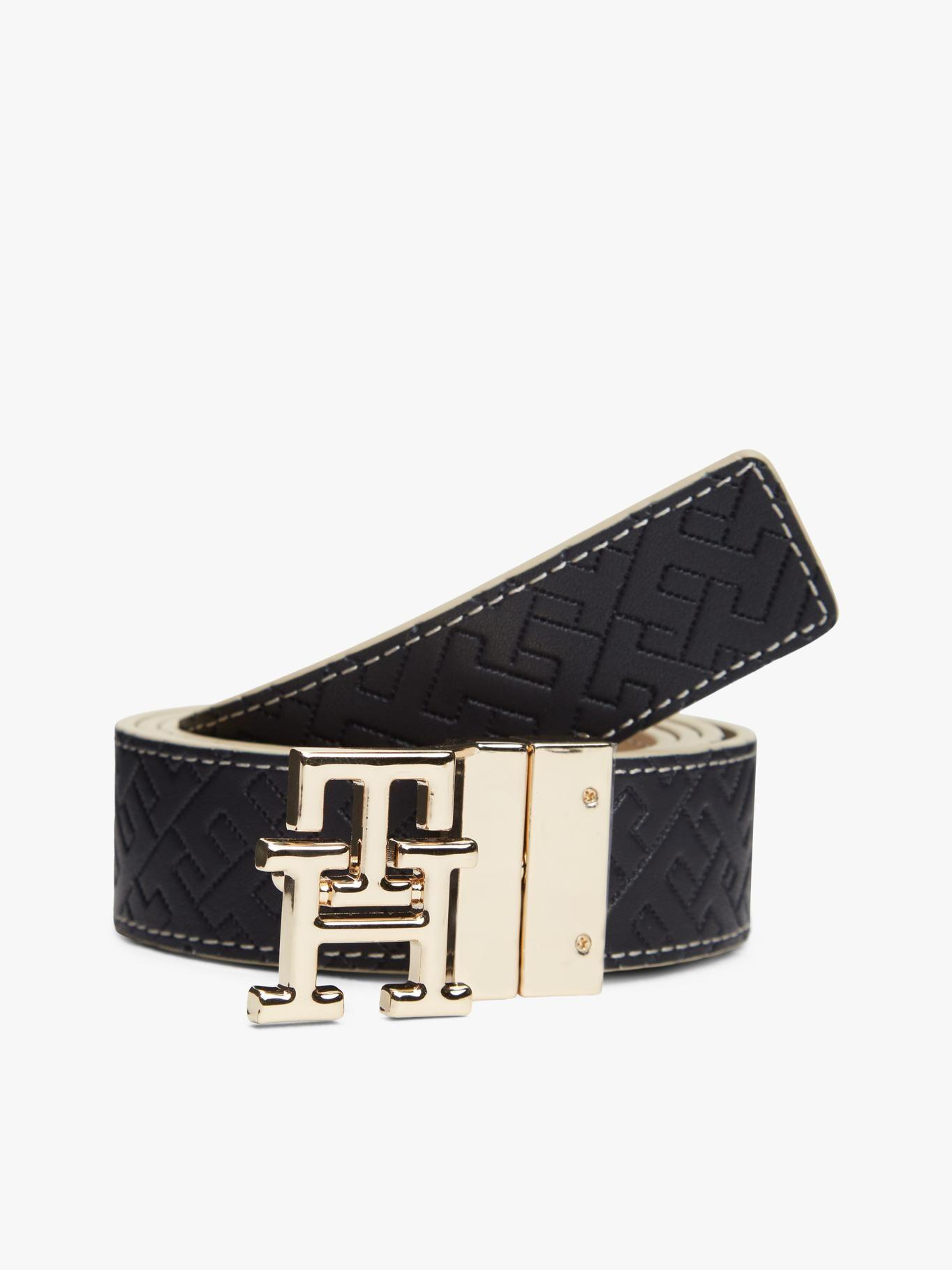 Cinturón Reversible Monogram Tommy Hilfiger Beige-1