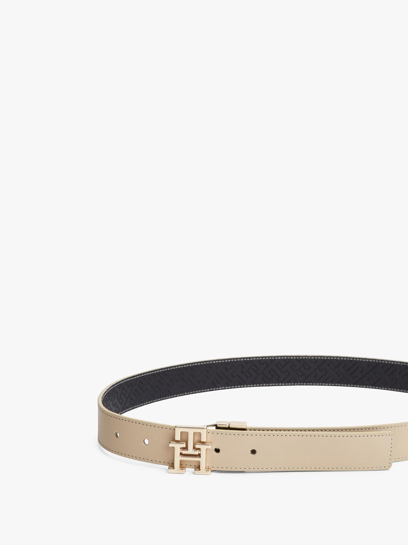 Cinturón Reversible Monogram Tommy Hilfiger Beige-3