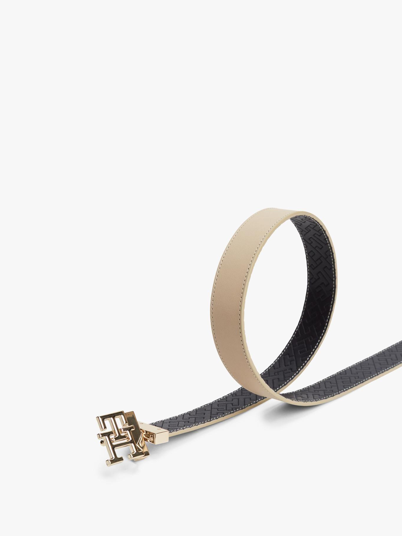Cinturón Reversible Monogram Tommy Hilfiger Beige-4