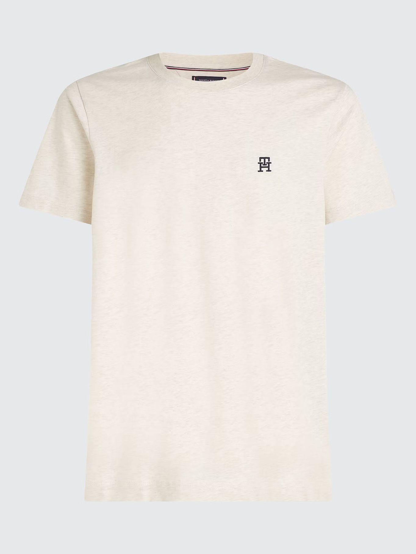 Polera Con Logo Monogram Beige Tommy Hilfiger-4