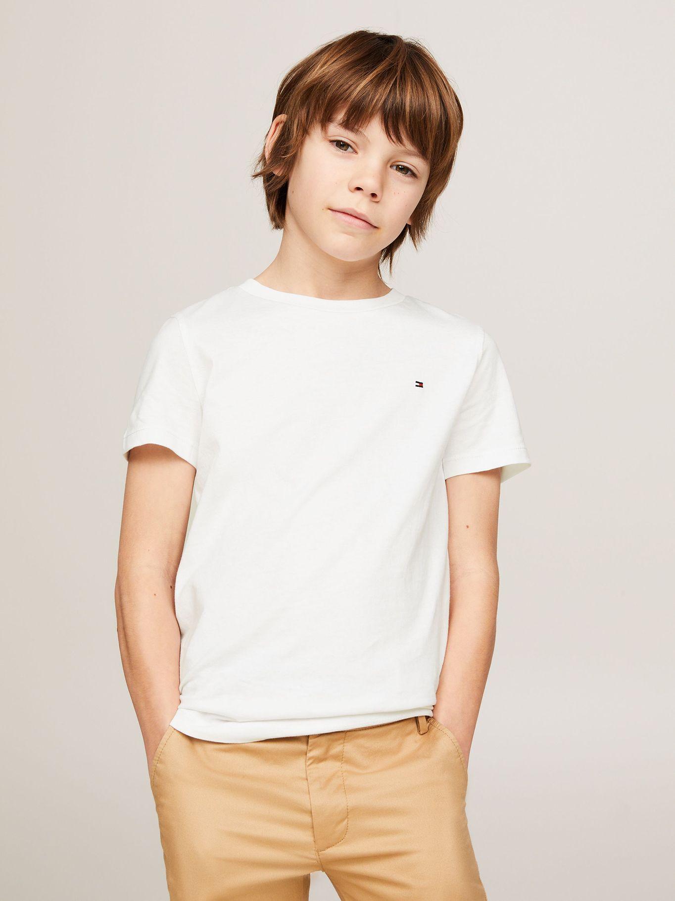 Polera De Niños Essential C-Neck Blanco Tommy Hilfiger-0