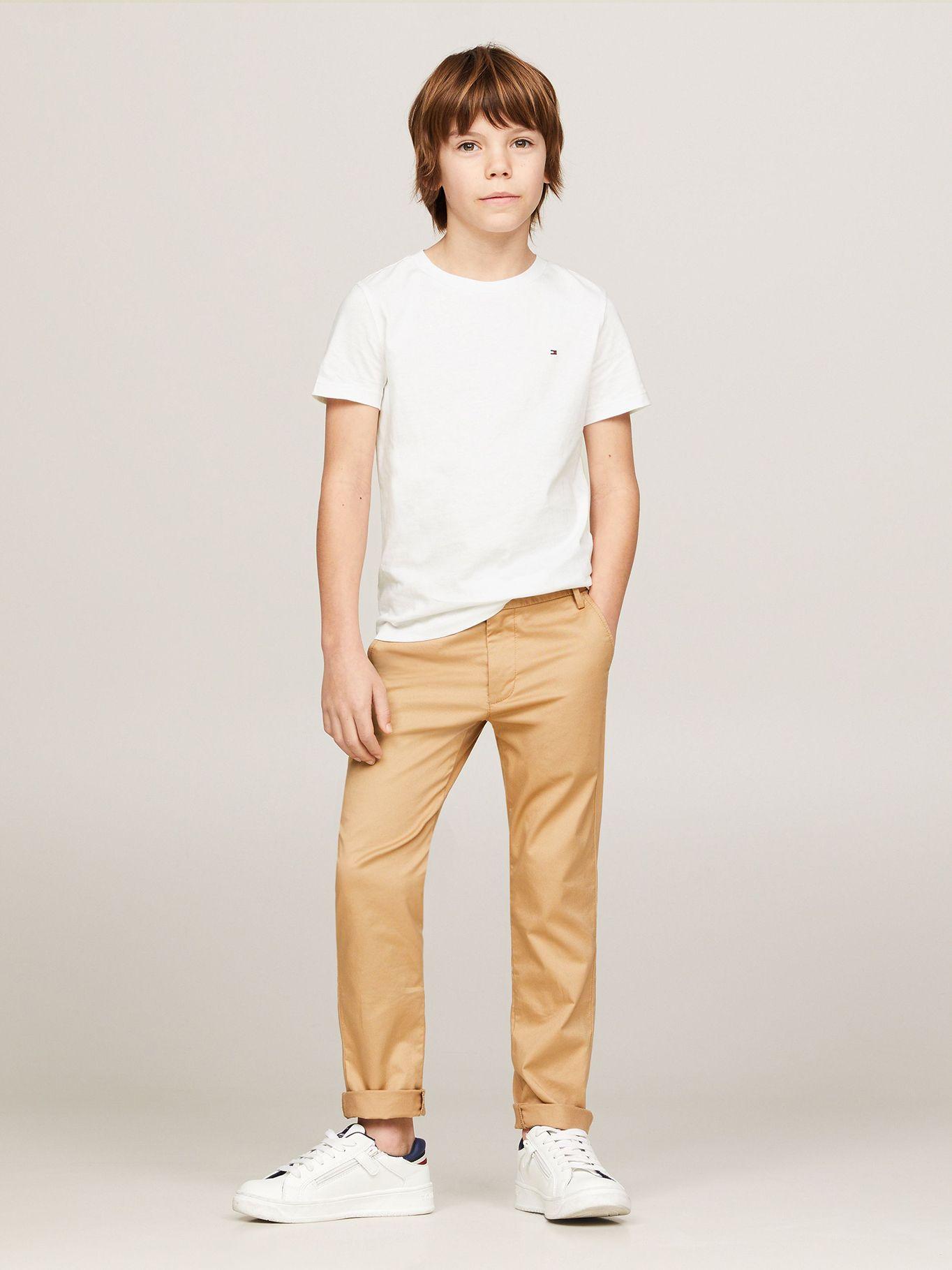 Polera De Niños Essential C-Neck Blanco Tommy Hilfiger-1