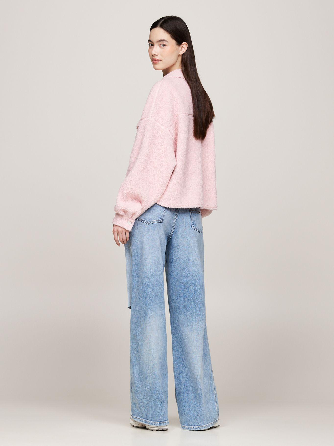 Sobrecamisa Teddy Con Logo Rosado Tommy Hilfiger-2