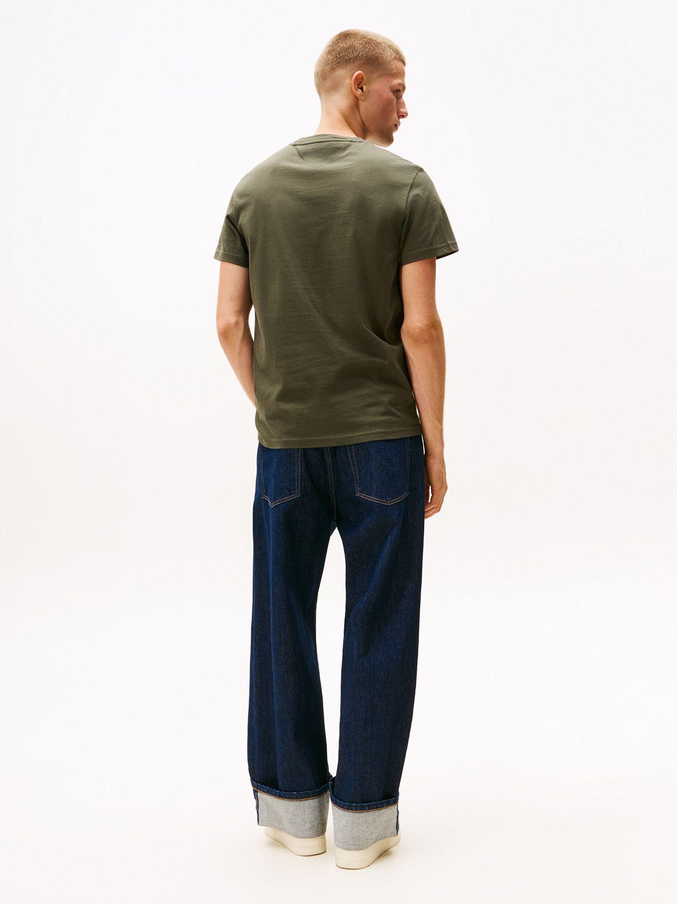 Polera Slim Con Logo Gráfico Verde Tommy Jeans-2