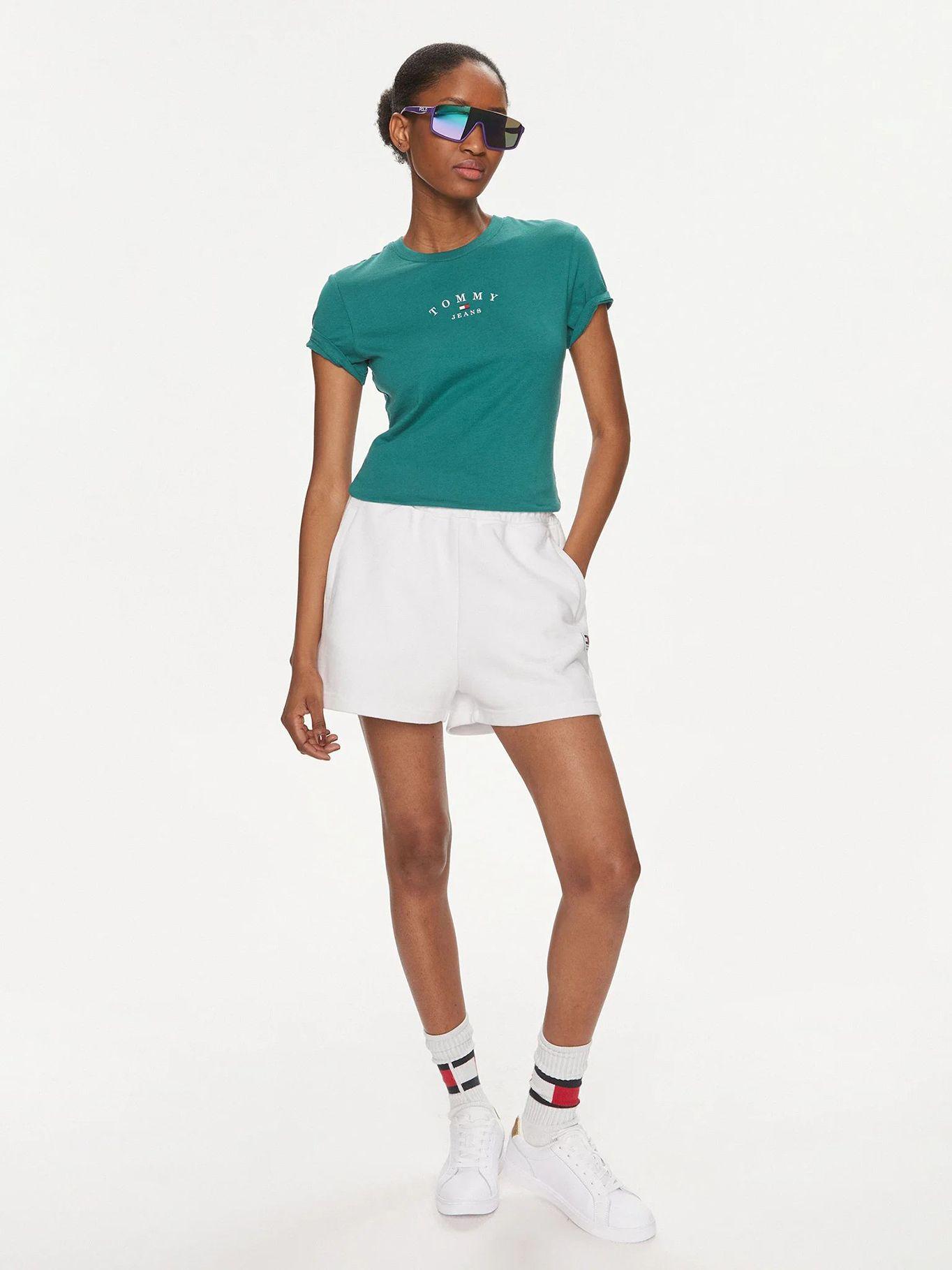 Polera Essential Con Logo Slim Fit Verde Tommy Jeans-1