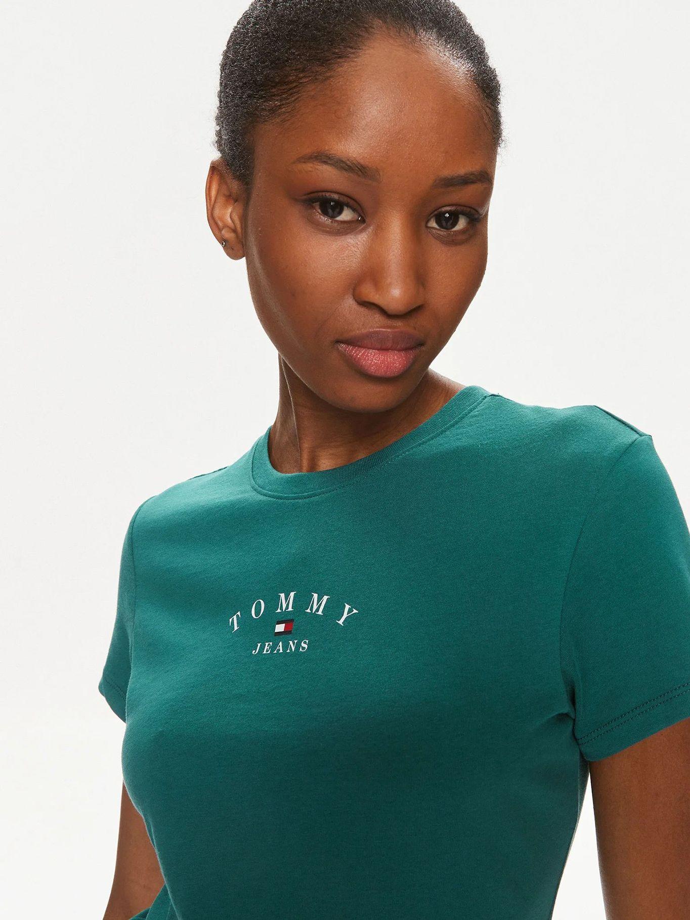 Polera Essential Con Logo Slim Fit Verde Tommy Jeans-3