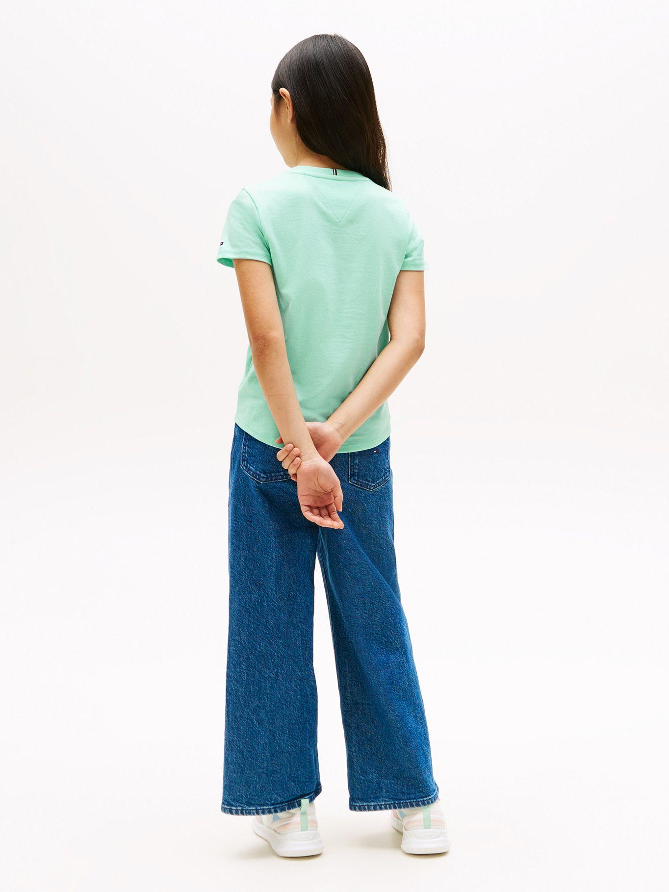 Polera Script Logo Metalizado Verde Tommy Hilfiger-2