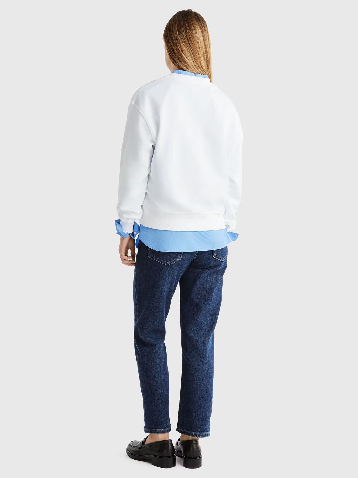 Polerón Modern C Logo YCF Blanco Tommy Hilfiger-2