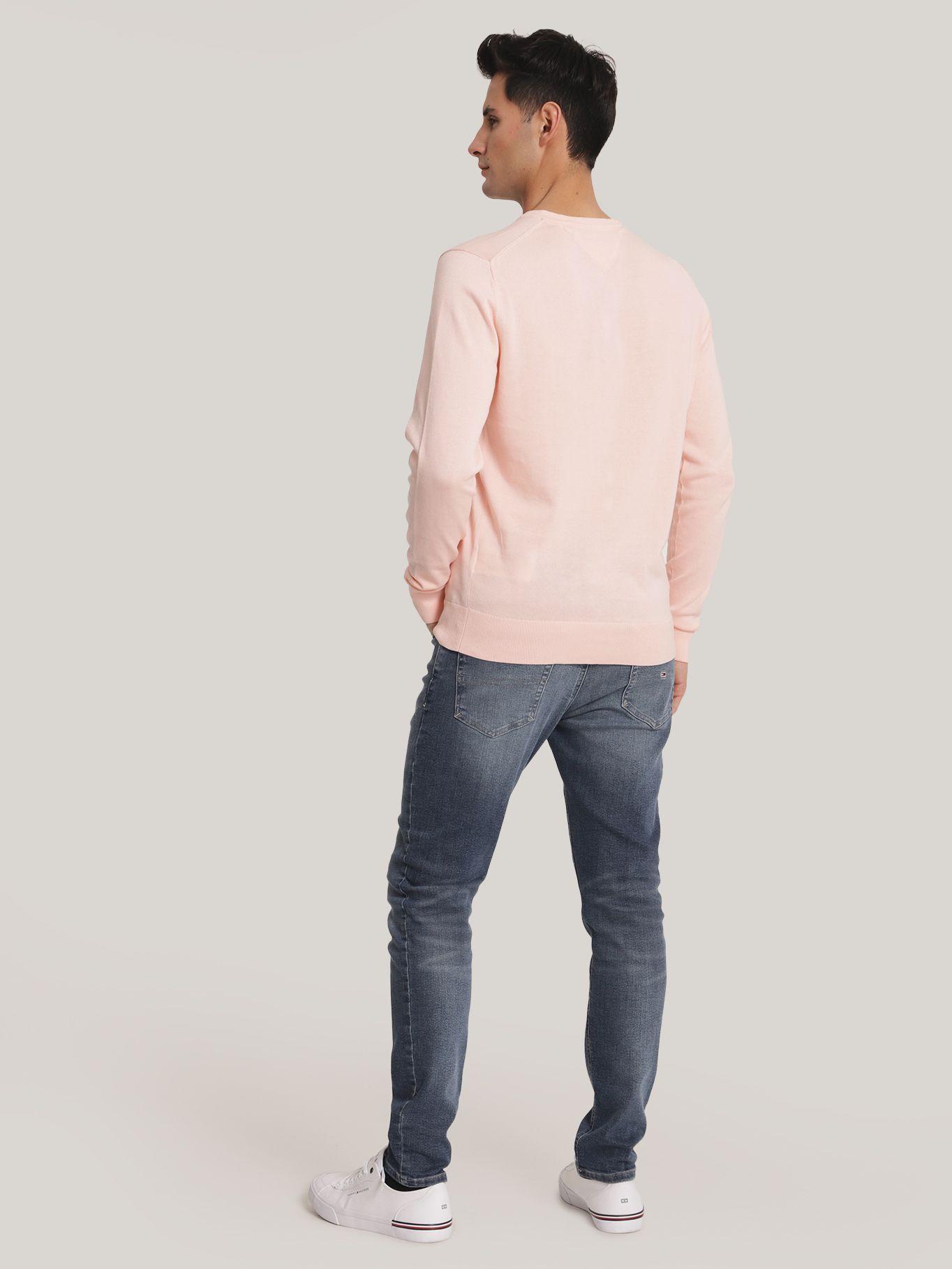 Sweater Básico Signature V-Neck Rosado Tommy Hilfiger-2