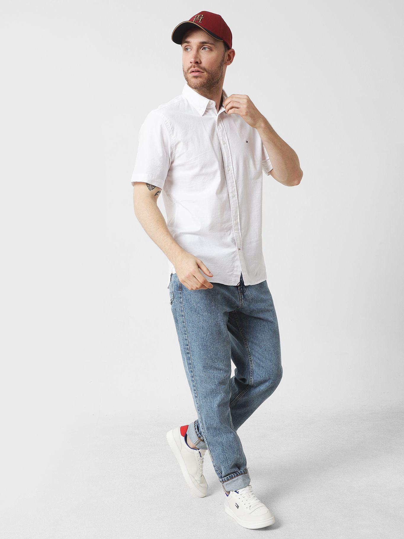 Camisa Flex Oxford Regular Blanco Tommy Hilfiger-1