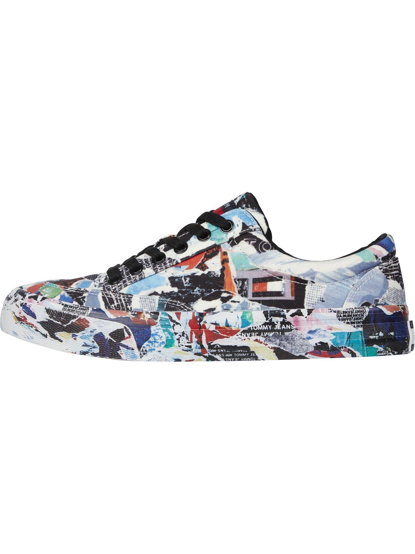 Zapatillas Estampado Estilo Grafiti Negro Tommy jeans-0